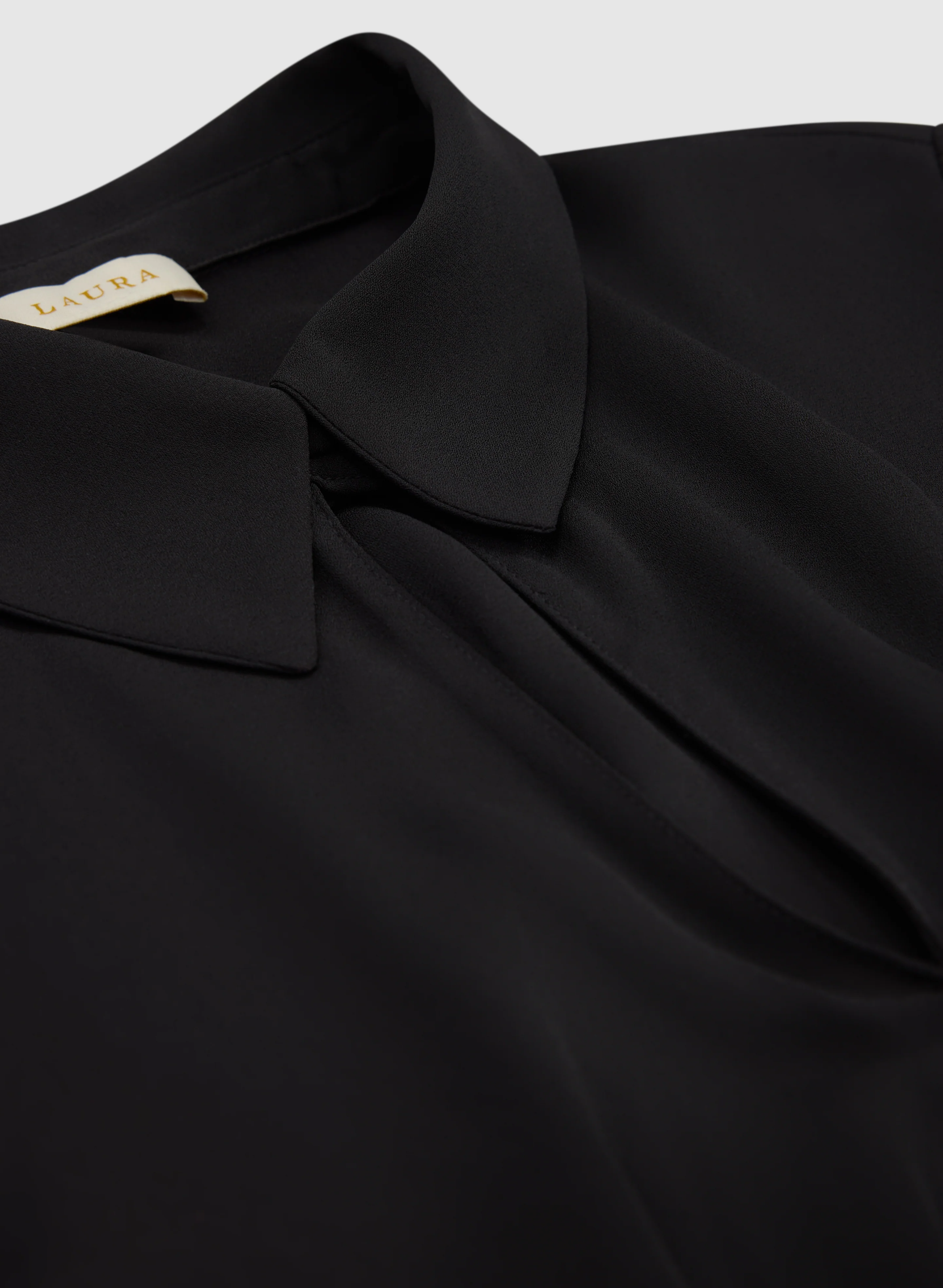 Crepe Keyhole Blouse - Image 7