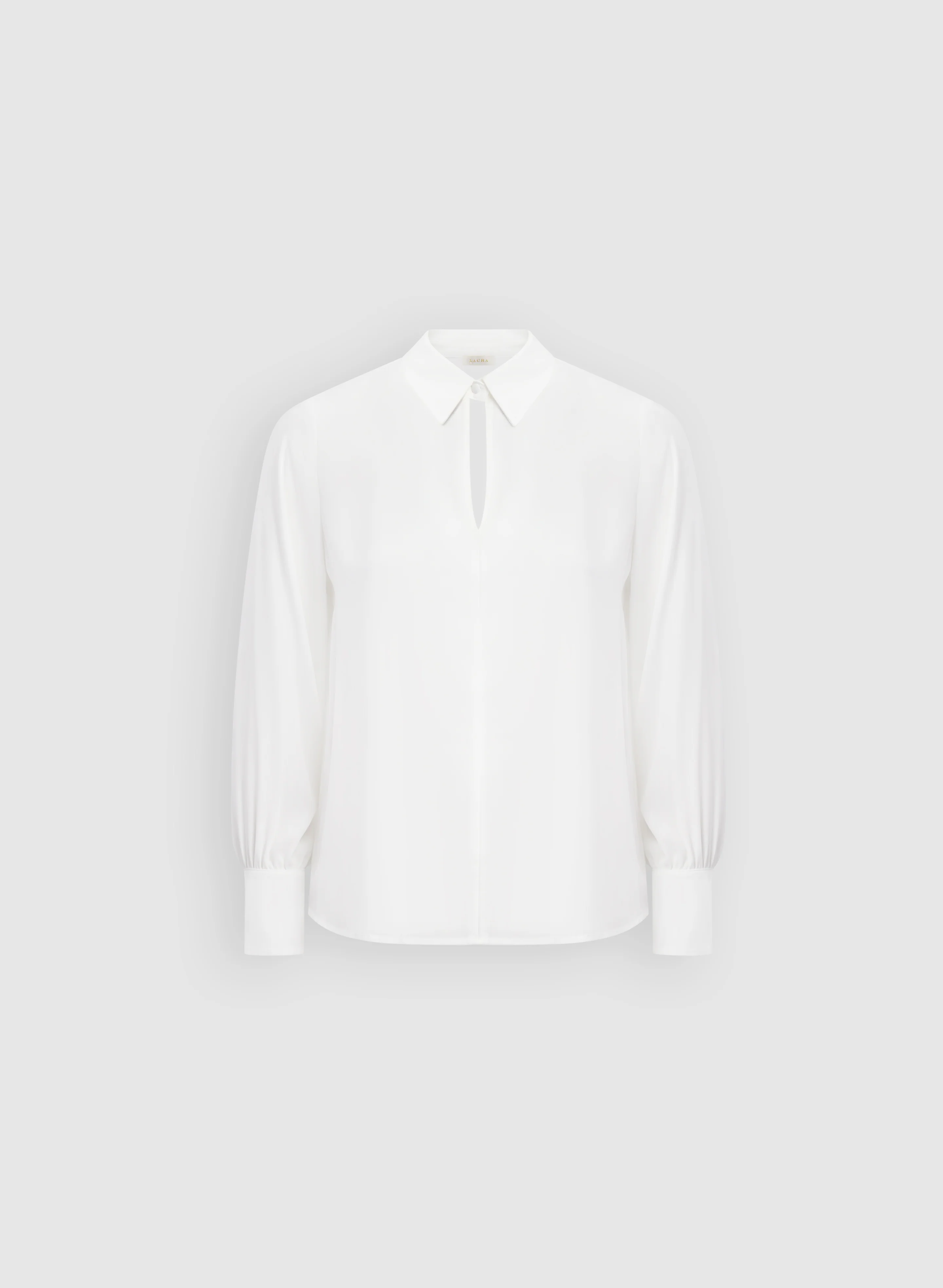 Crepe Keyhole Blouse - Image 6