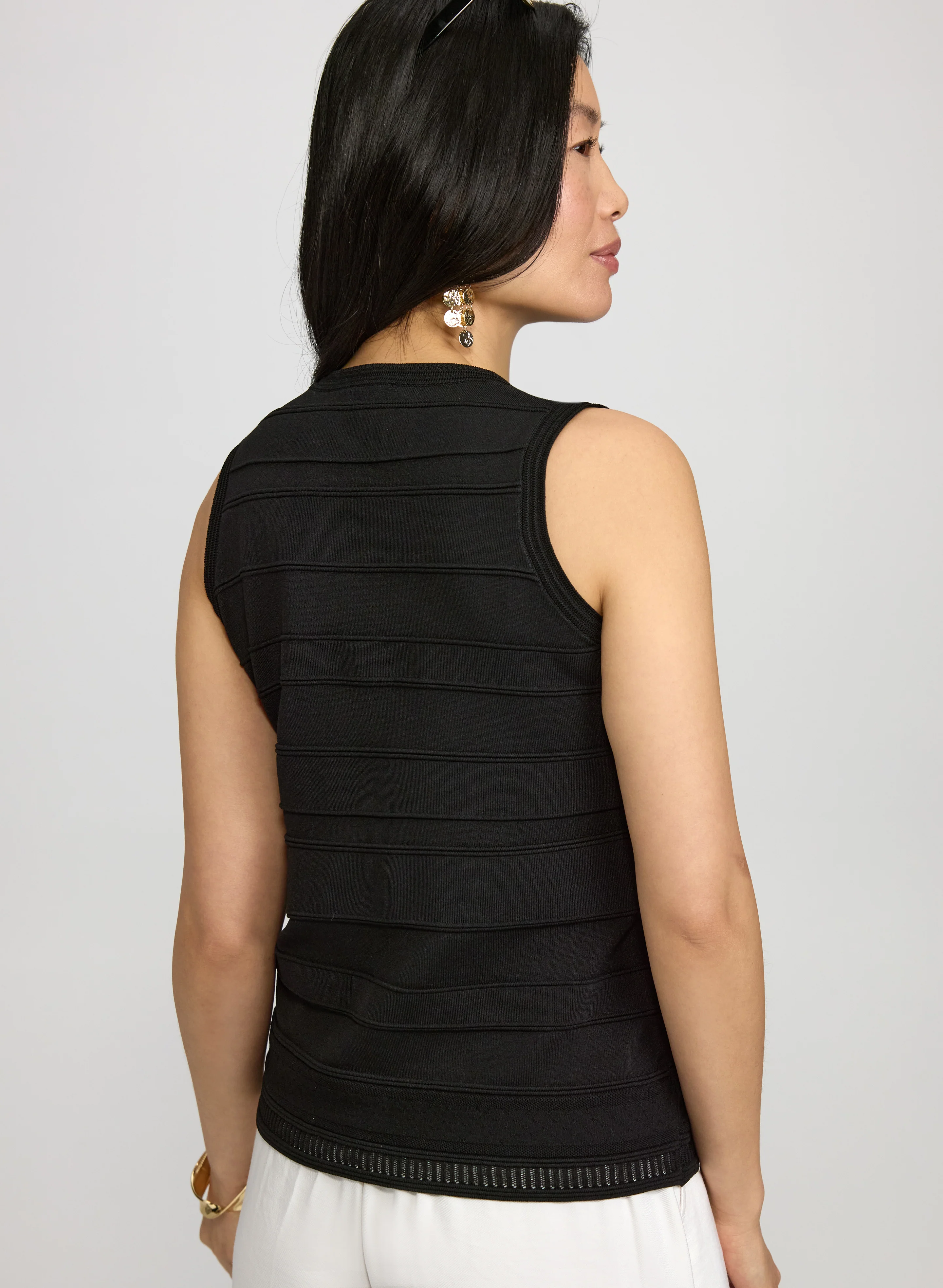 Crew Neck Sleeveless Knit - Image 5