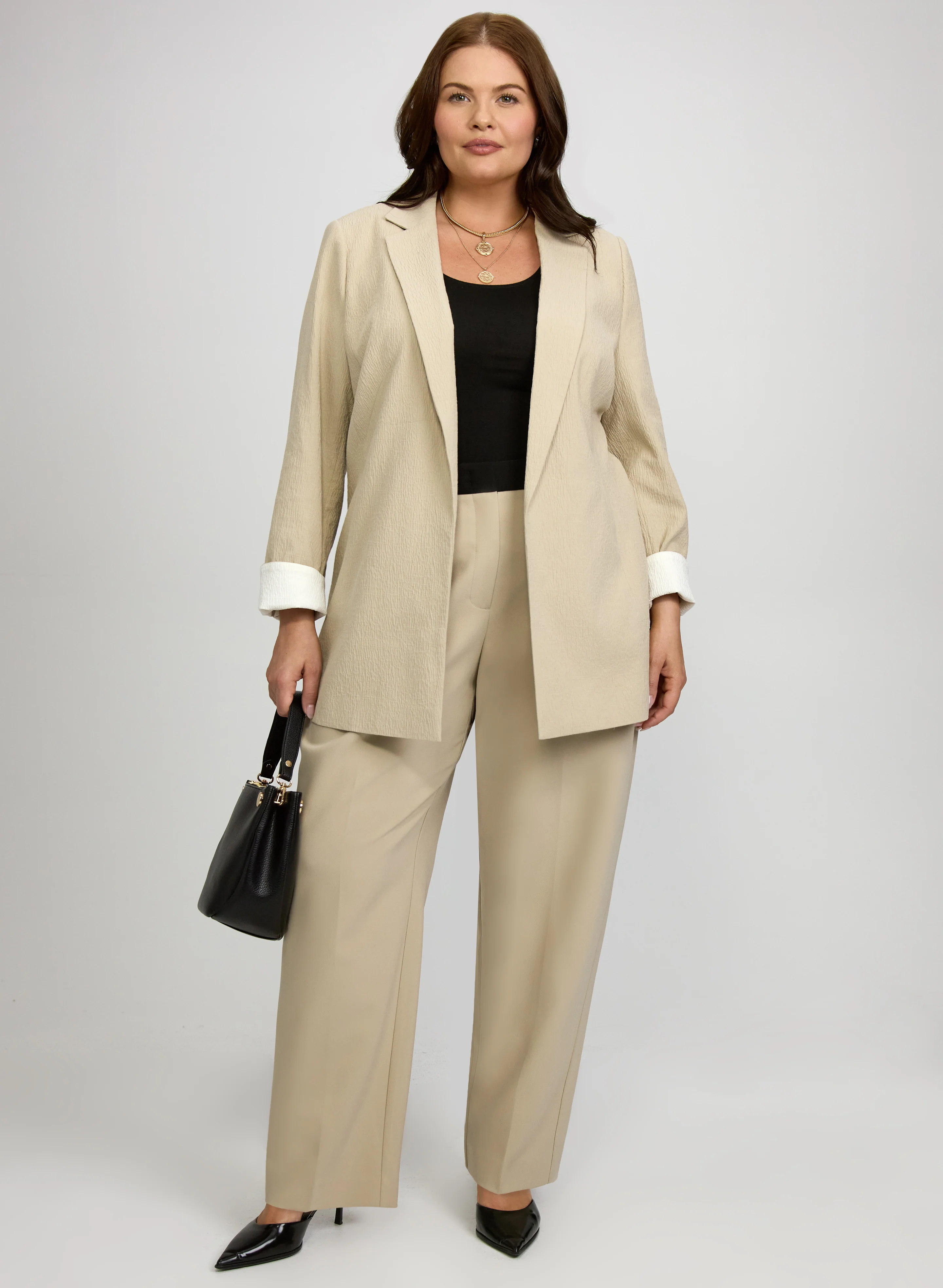 Crinkle Cotton Blazer - Image 3