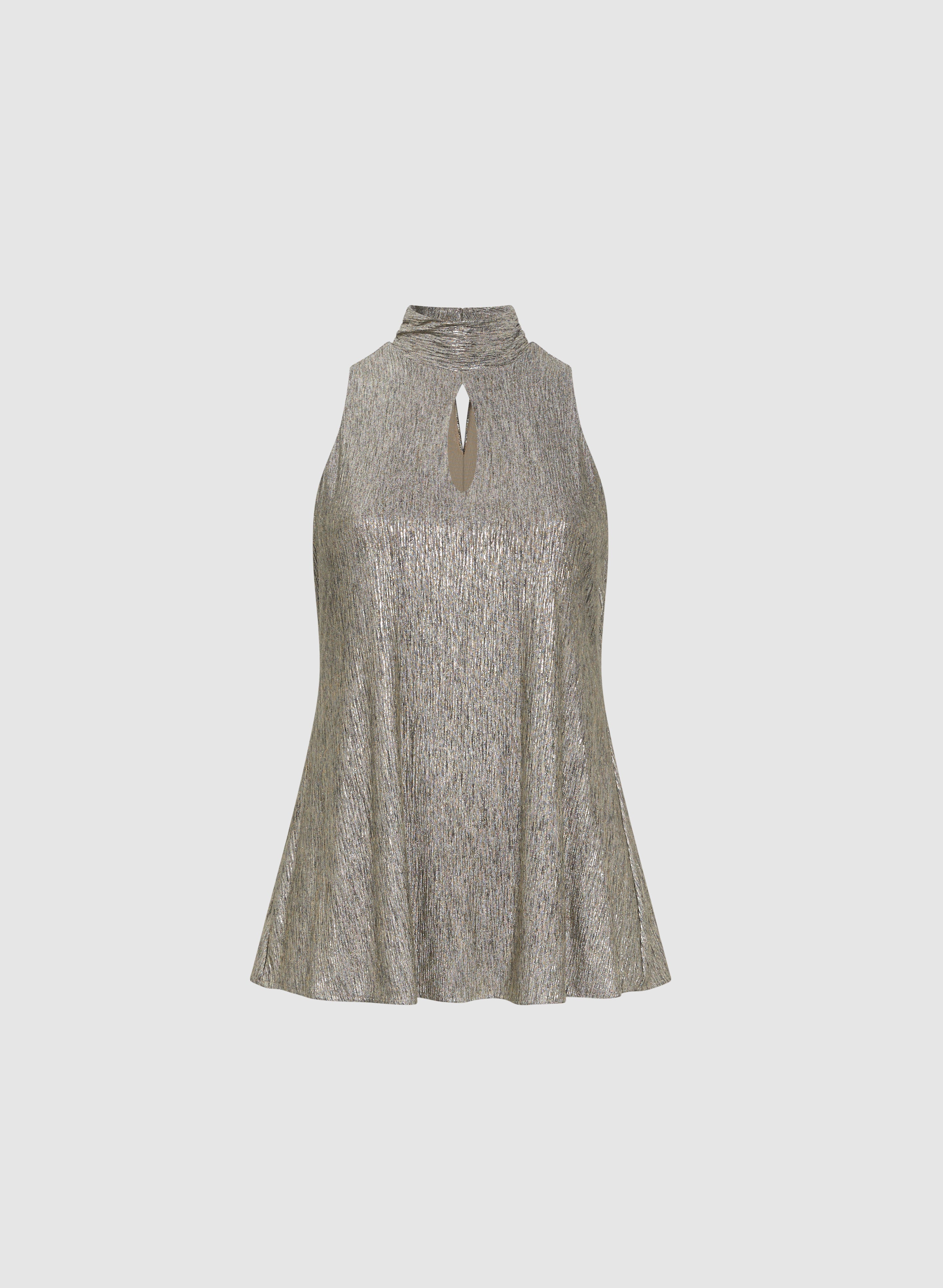 Crinkle Foil Knit Top - Image 6
