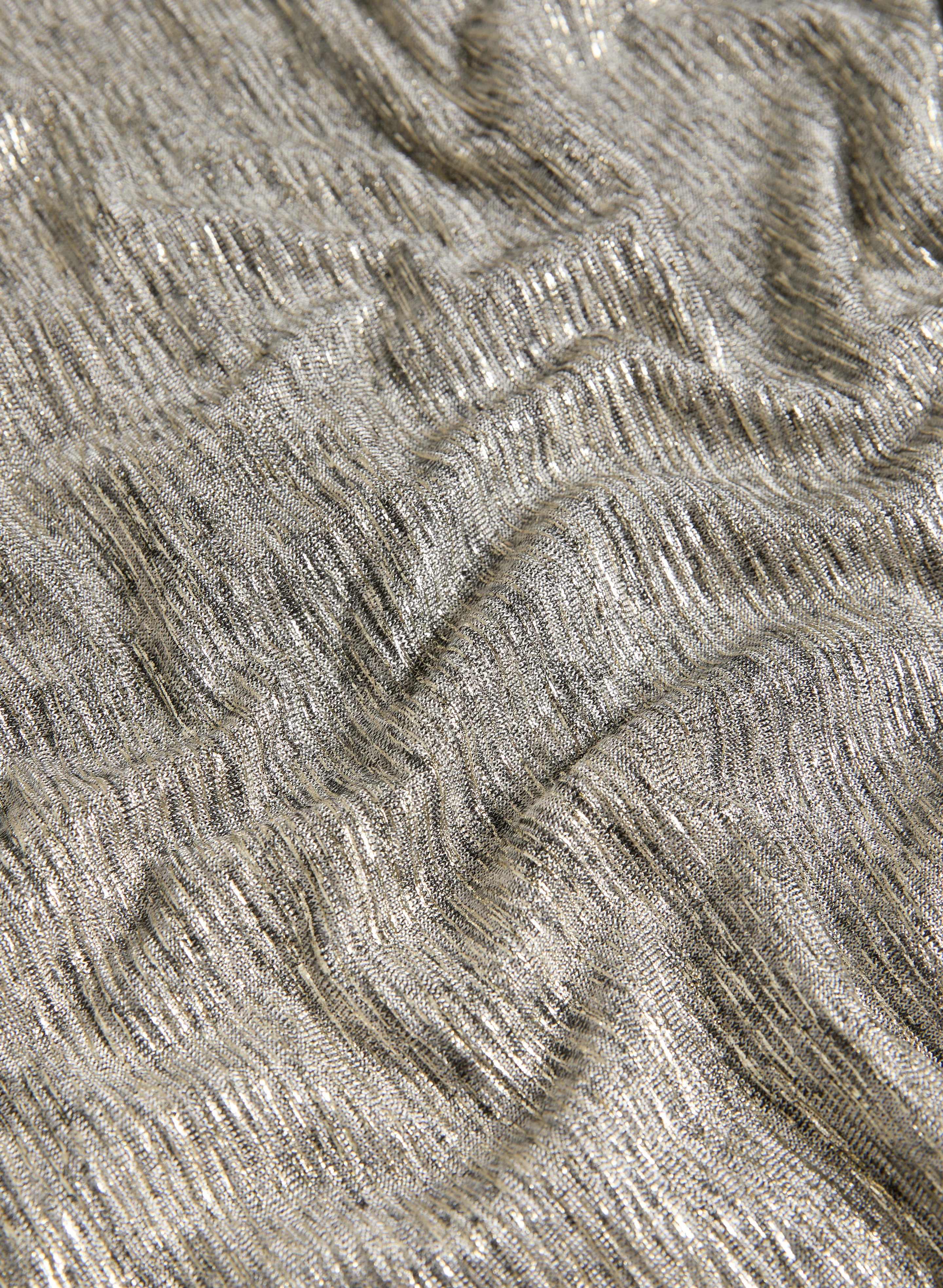 Crinkle Foil Knit Top - Image 7