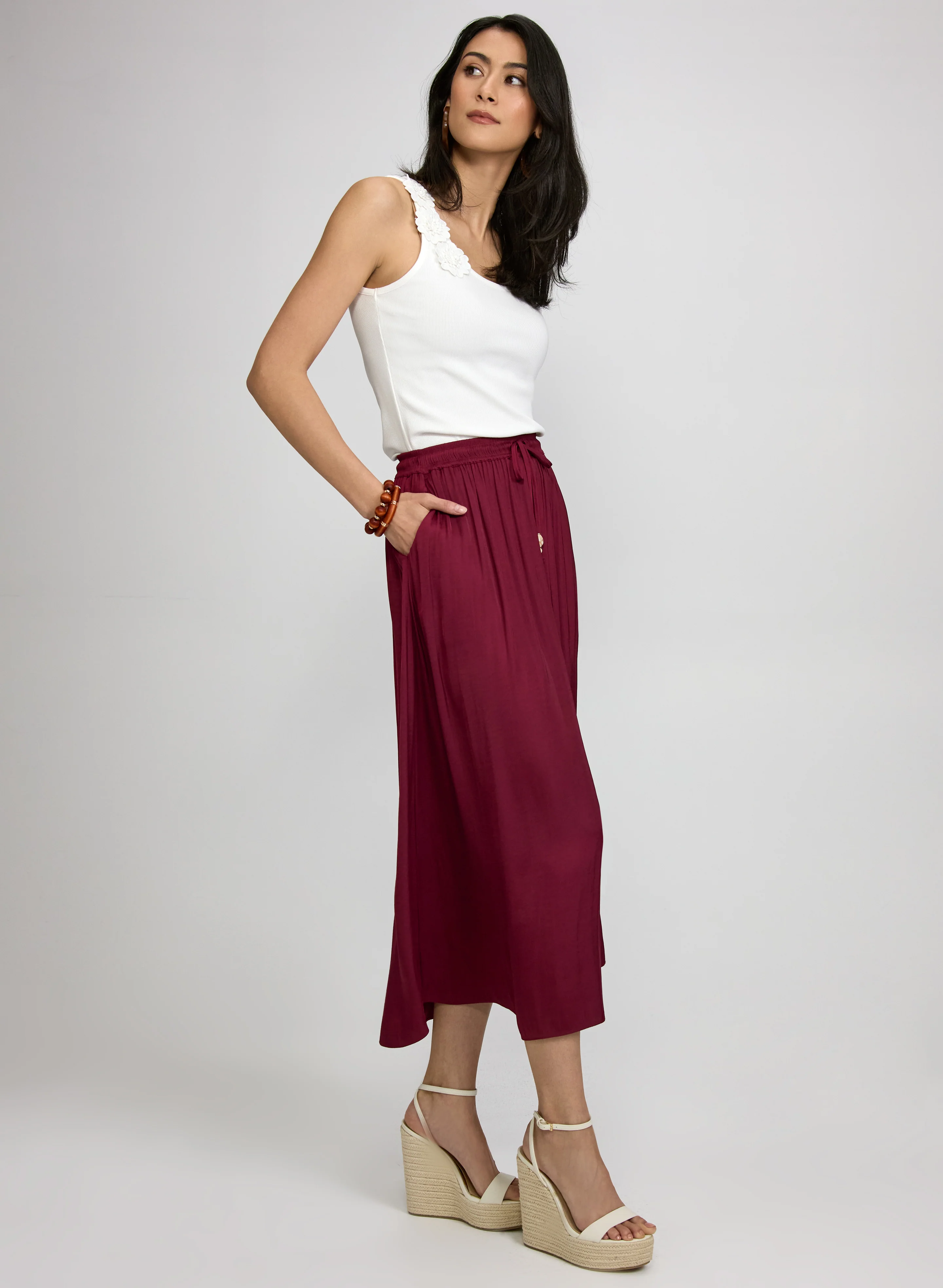 Crinkle Pull-On Maxi Skirt - Image 5
