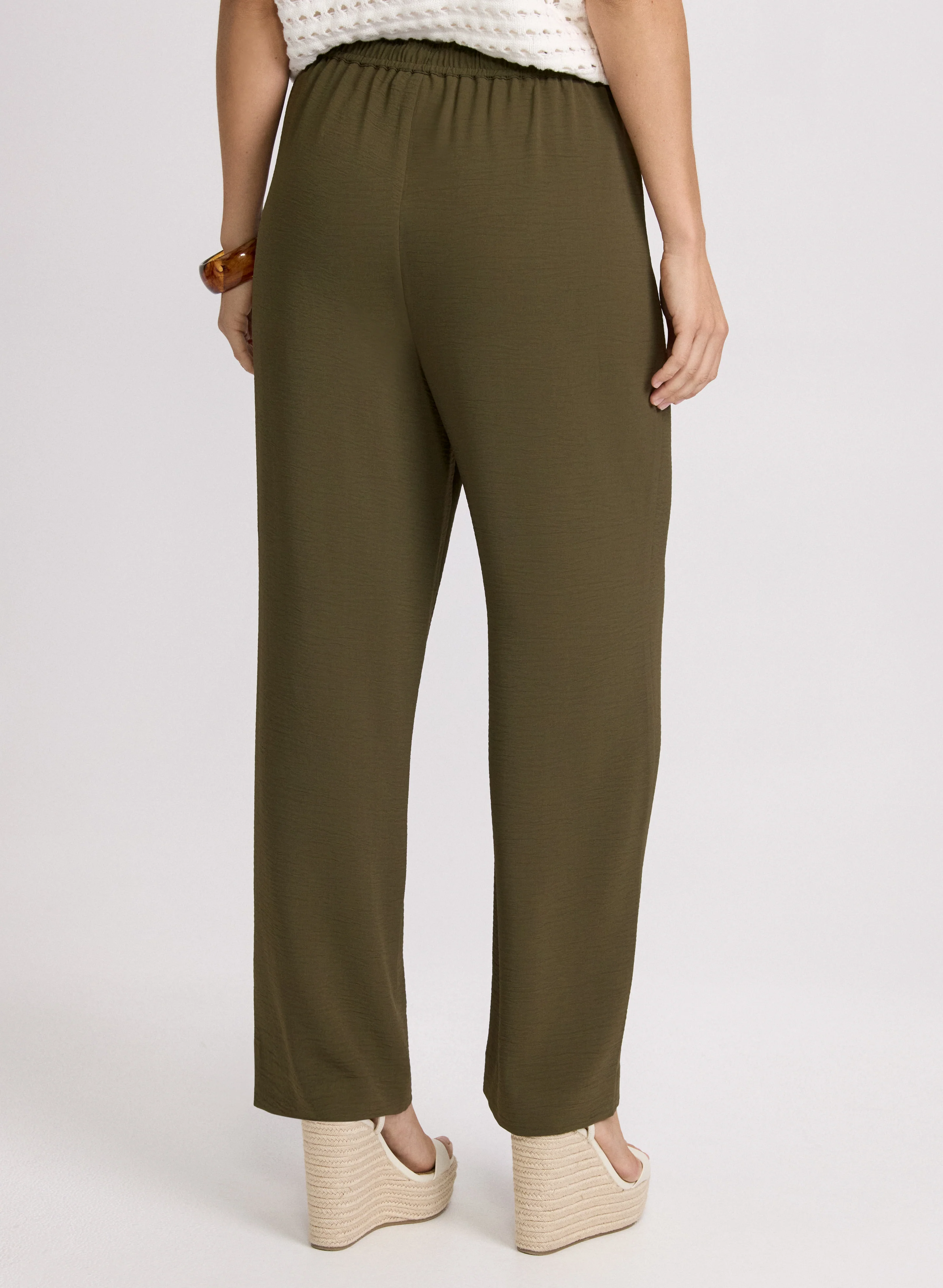 Olivia Crinkled Wide-Leg Pants - Image 4