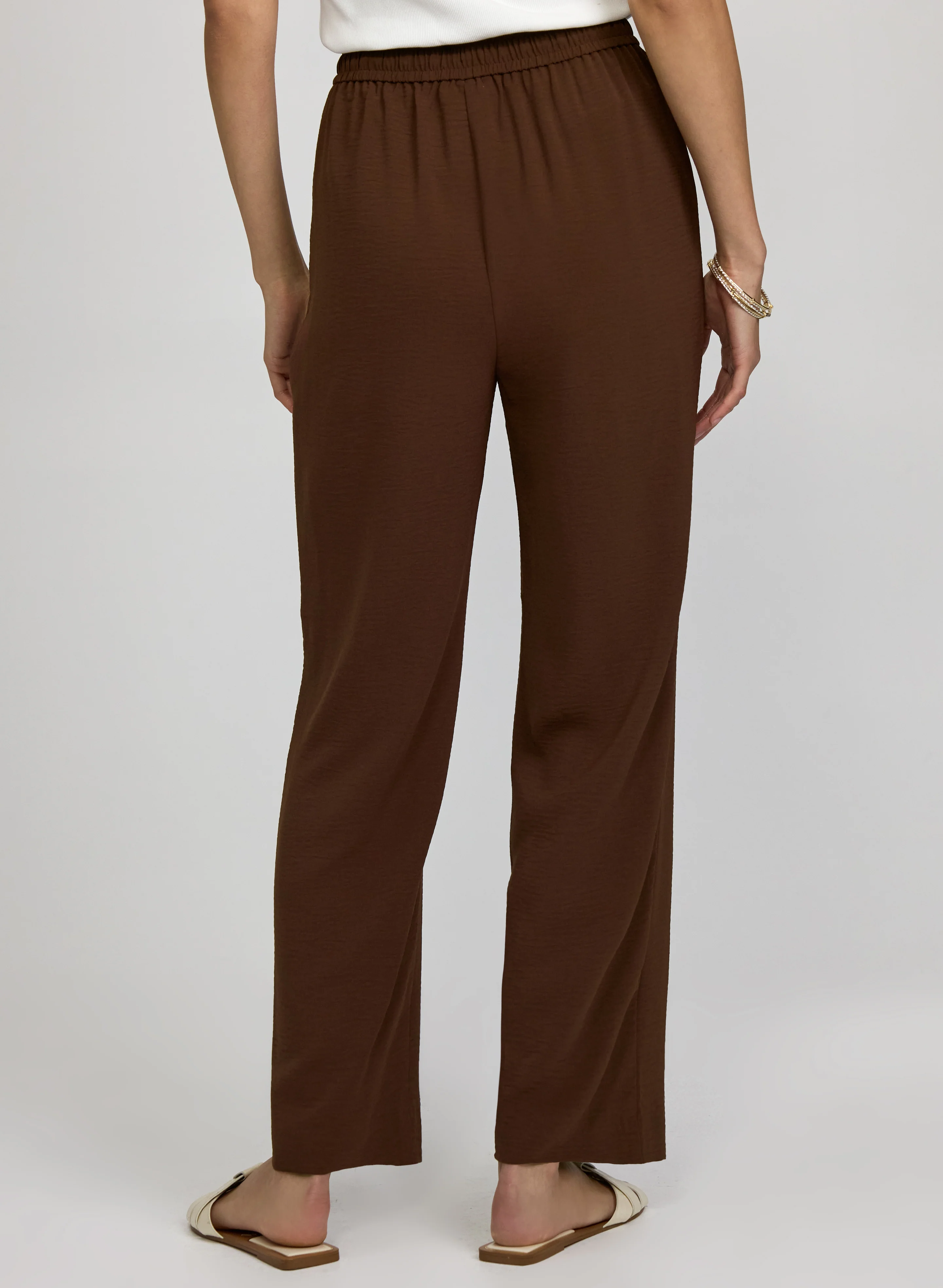 Crinkled Wide-Leg Pants - Image 2