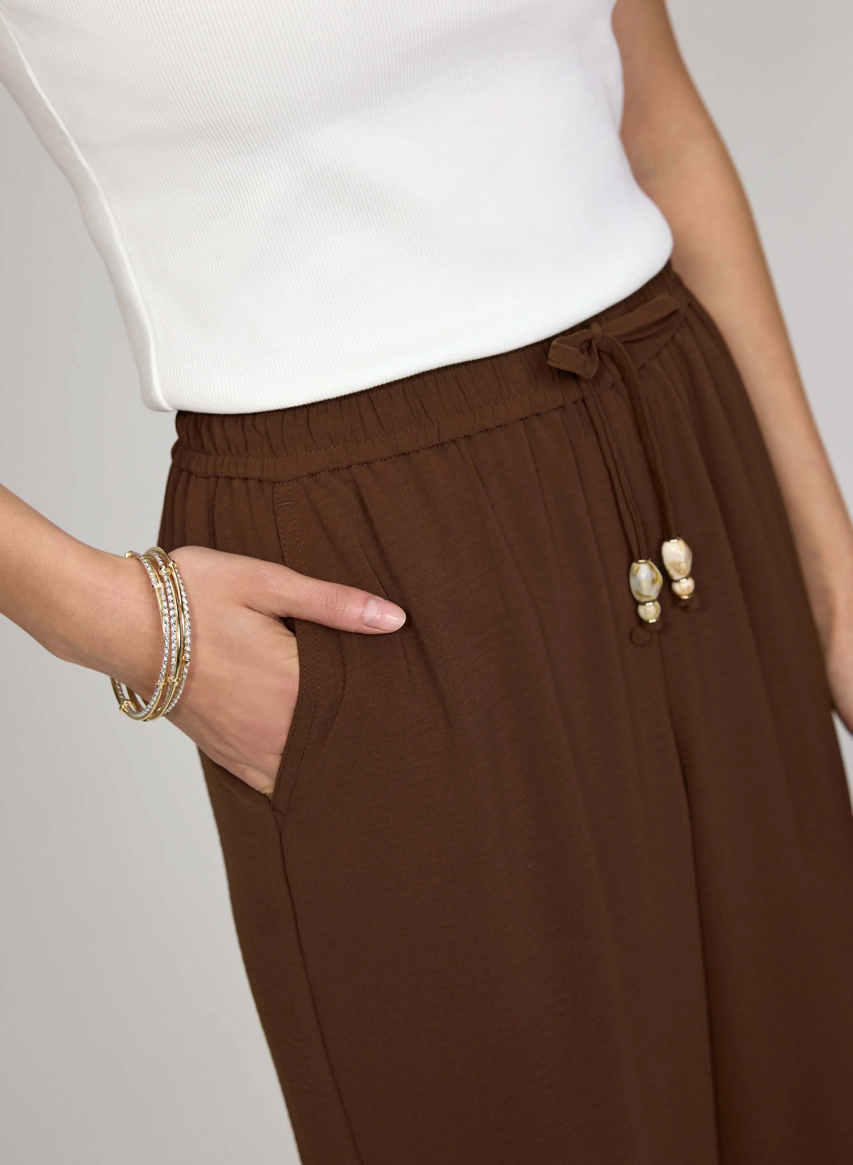 Crinkled Wide-Leg Pants - Image 4
