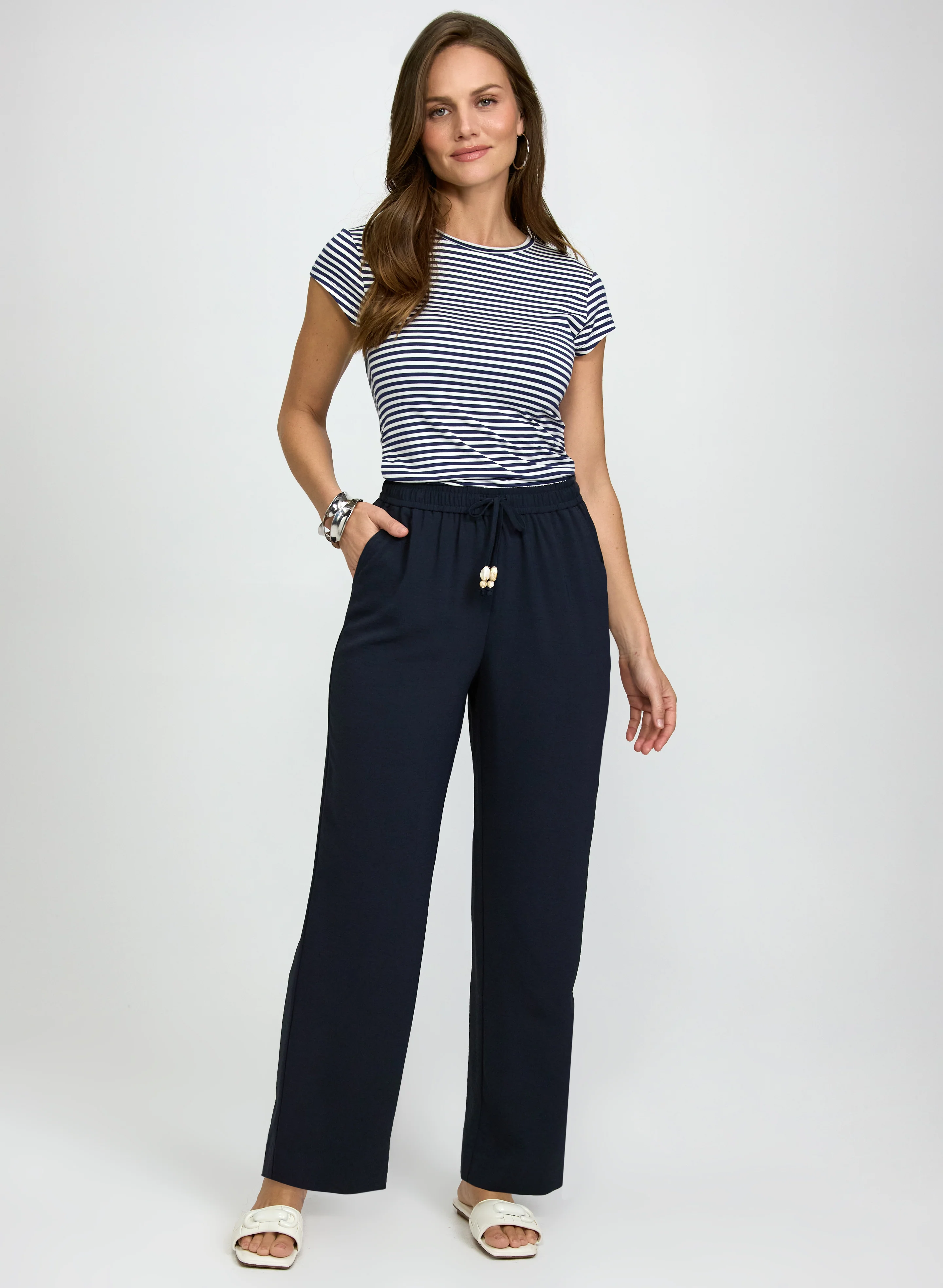 Crinkled Wide-Leg Pants - Image 3