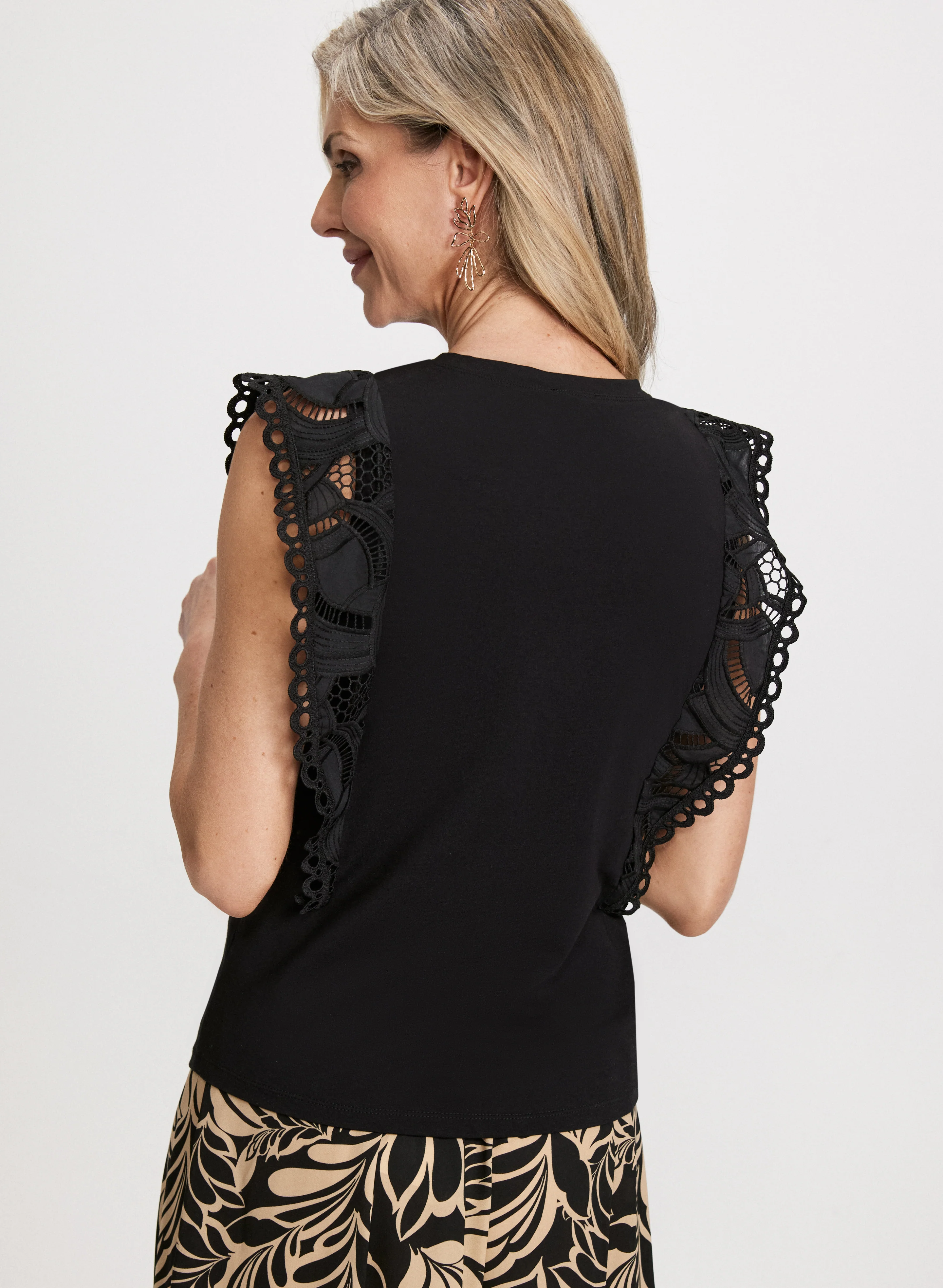 Crochet Cap Sleeve Top - Image 4