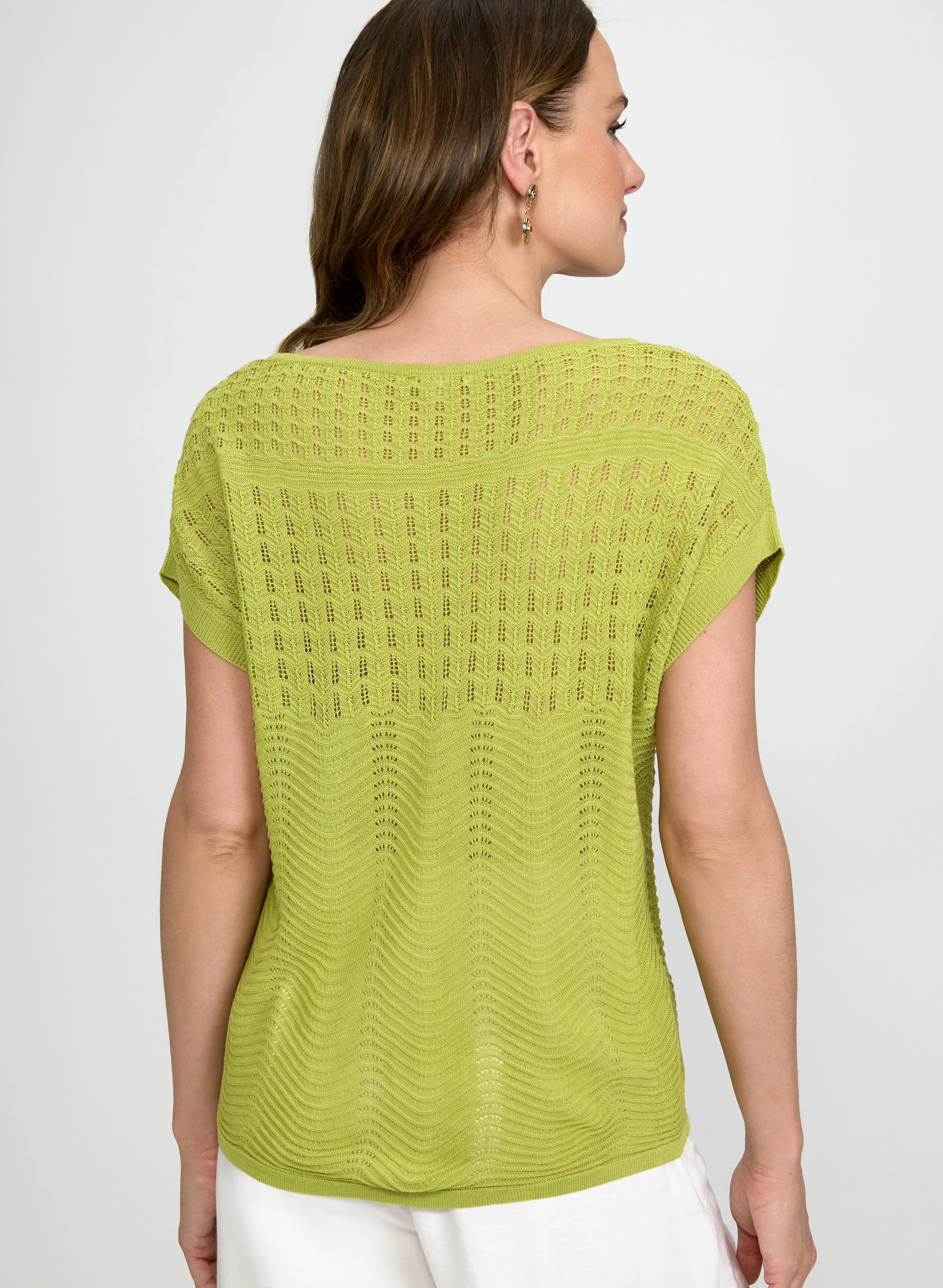 Crochet Stitch Pullover - Image 4