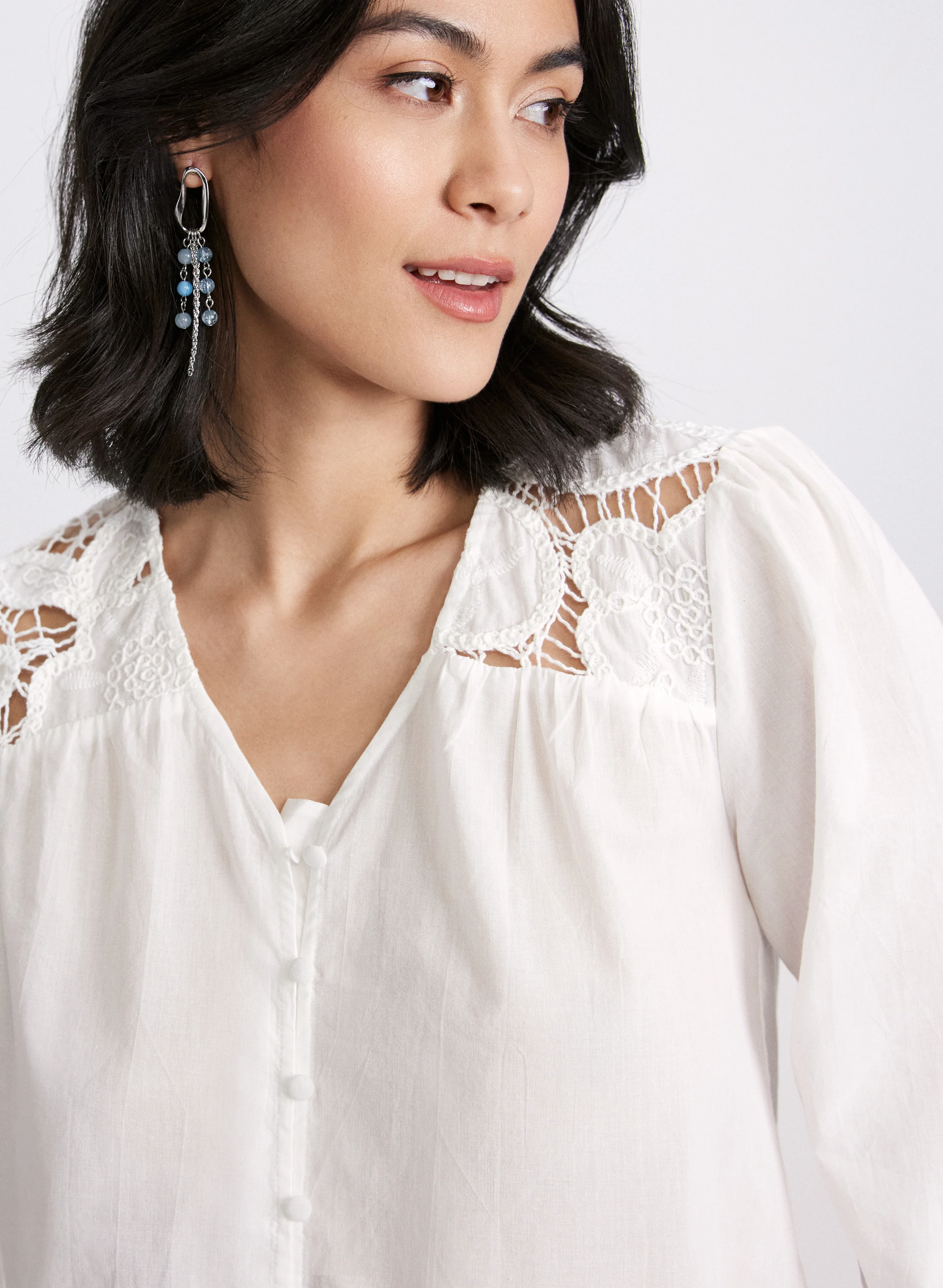 Crochet Detail Blouse - Image 5