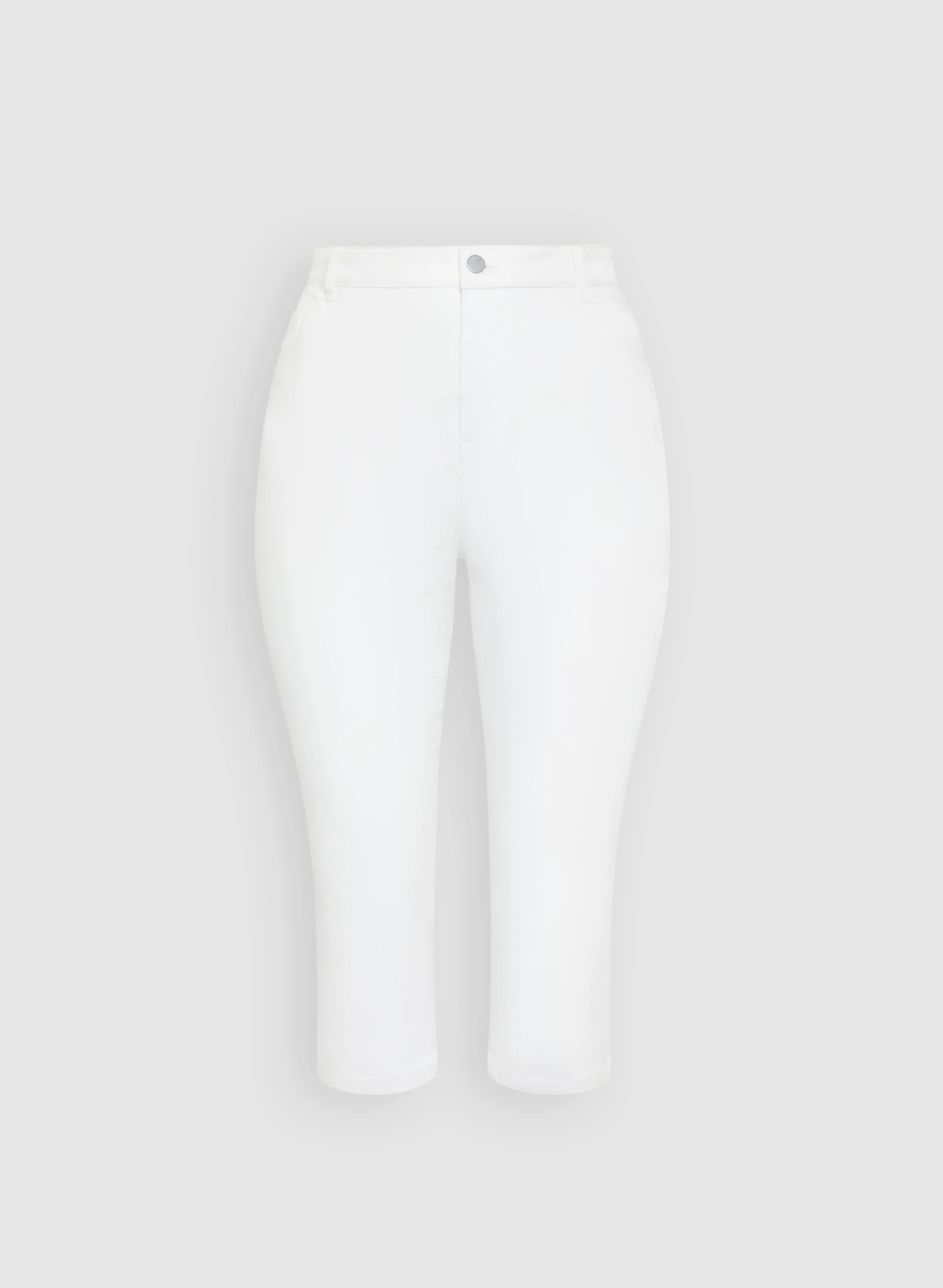 Crochet Trim Denim Capris - Image 6