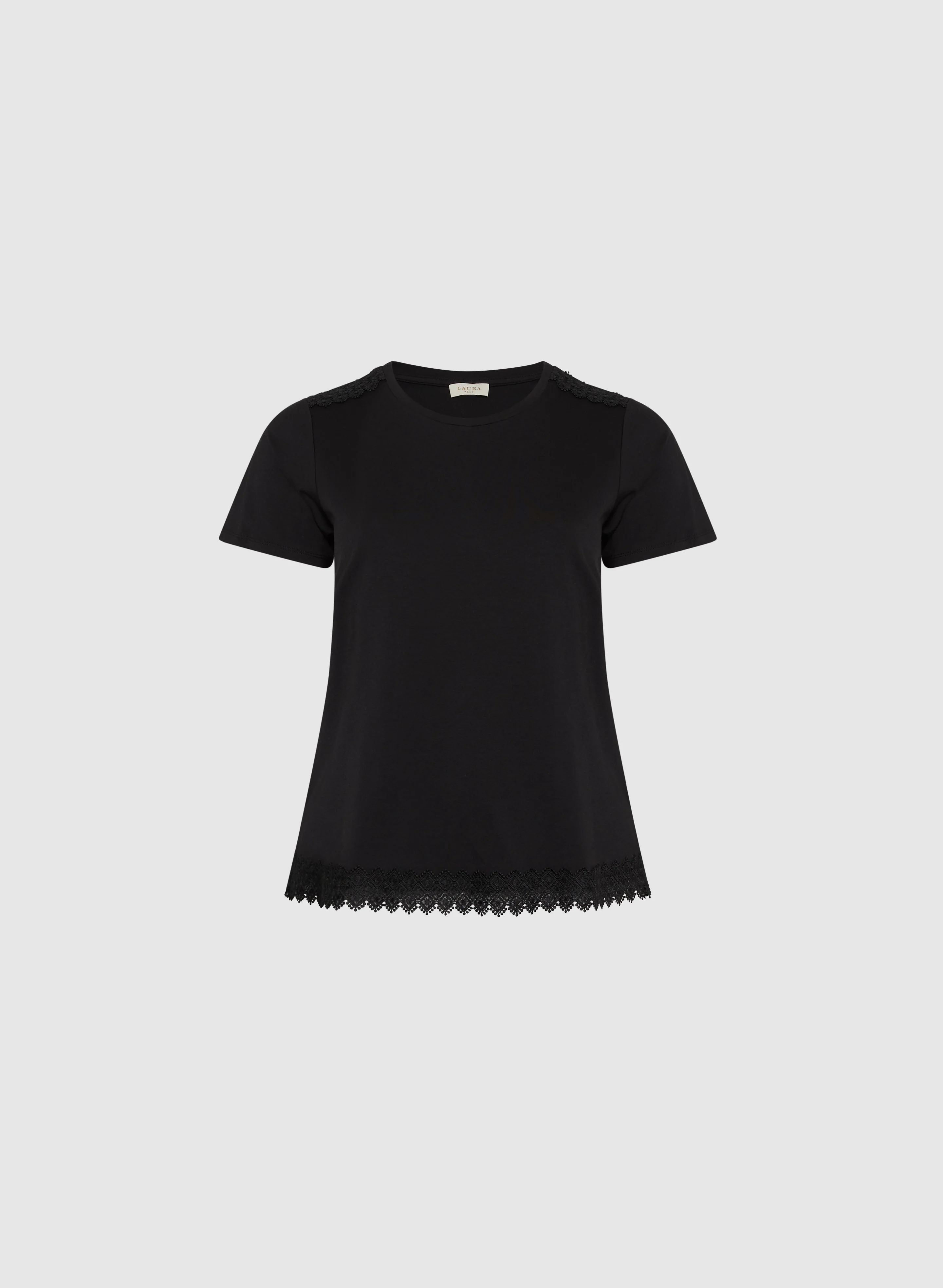 Crochet Trim T-Shirt - Image 6