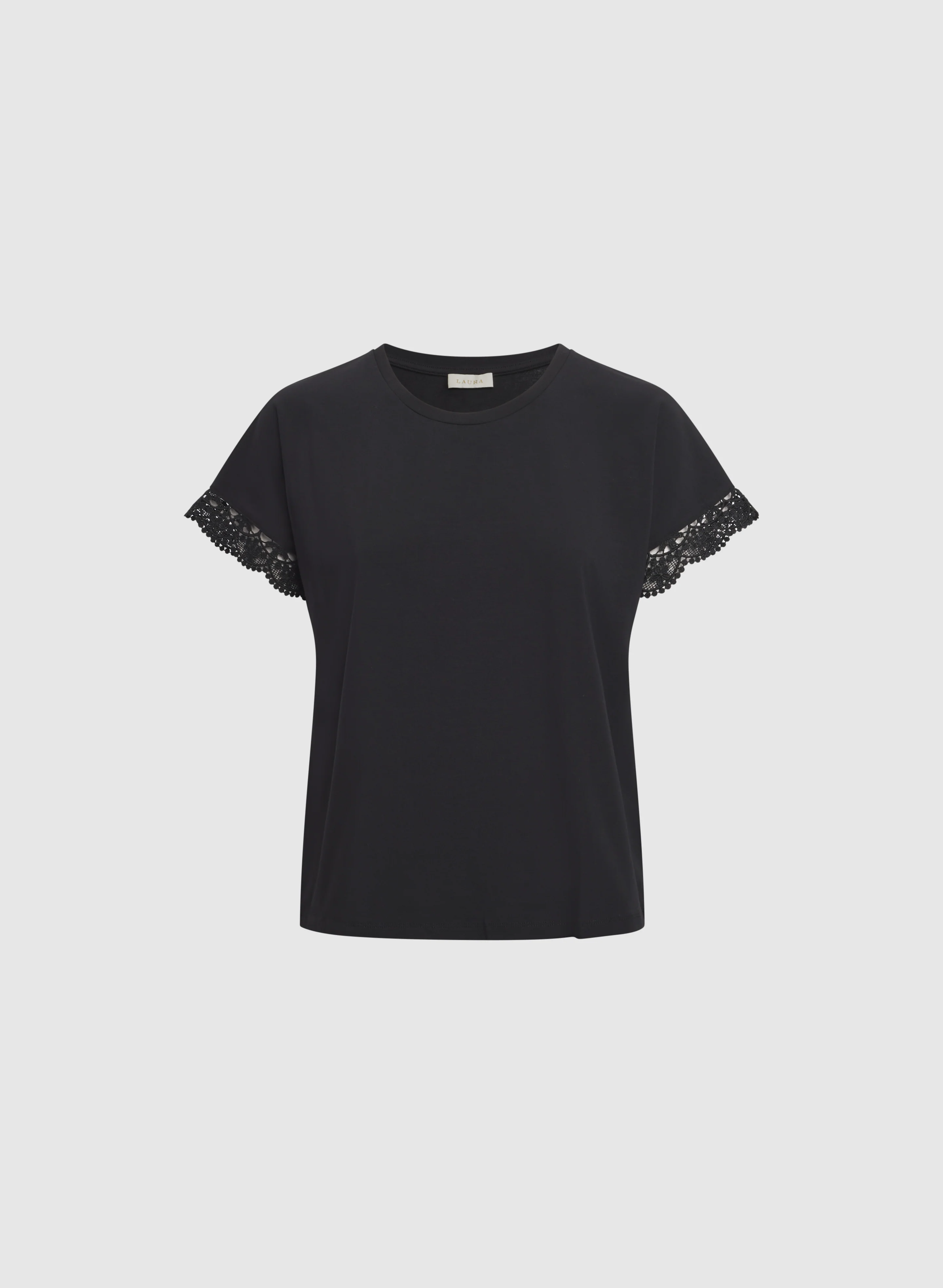 Crochet Trim T-Shirt - Image 6