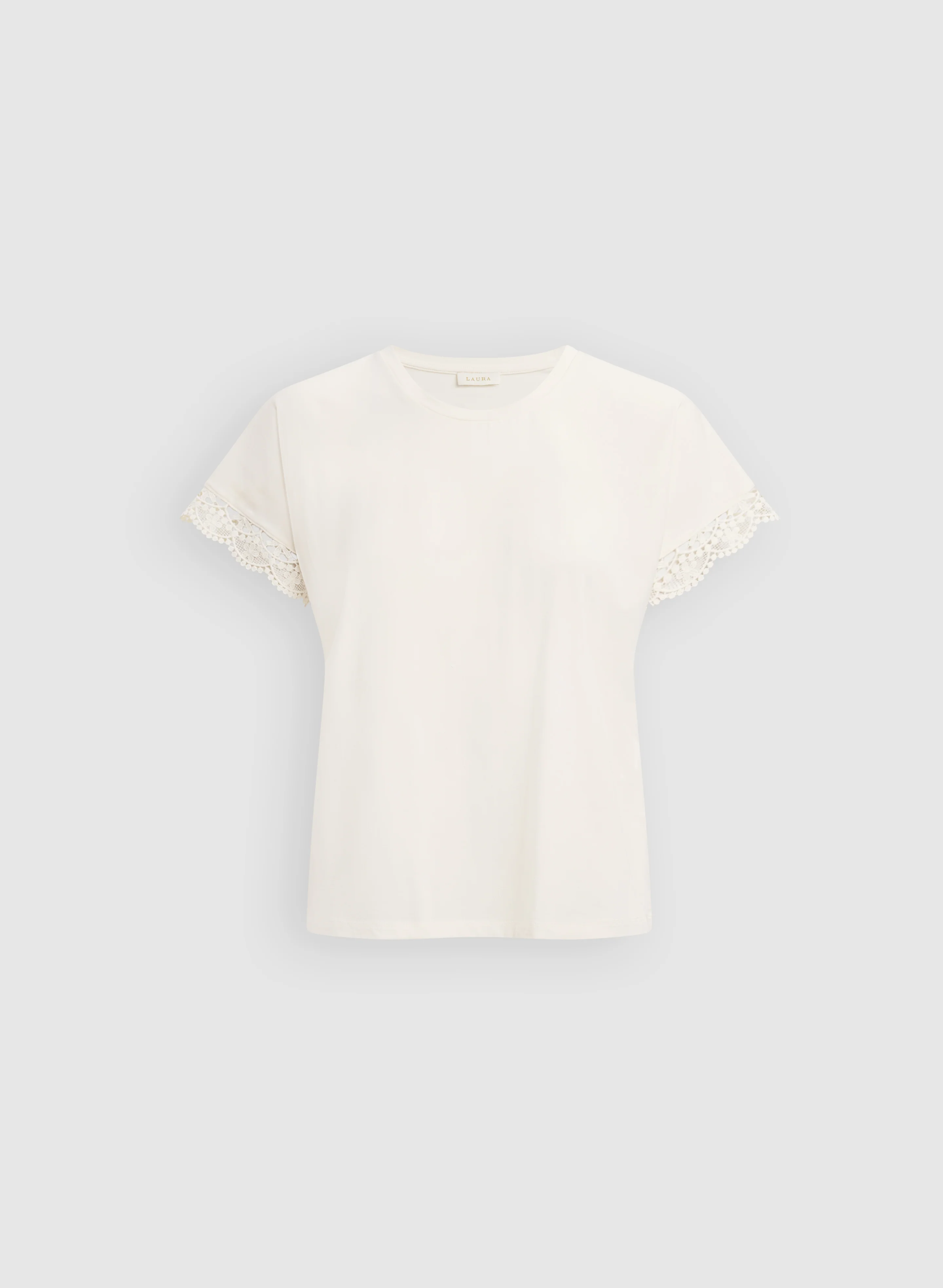 Crochet Trim T-Shirt - Image 6