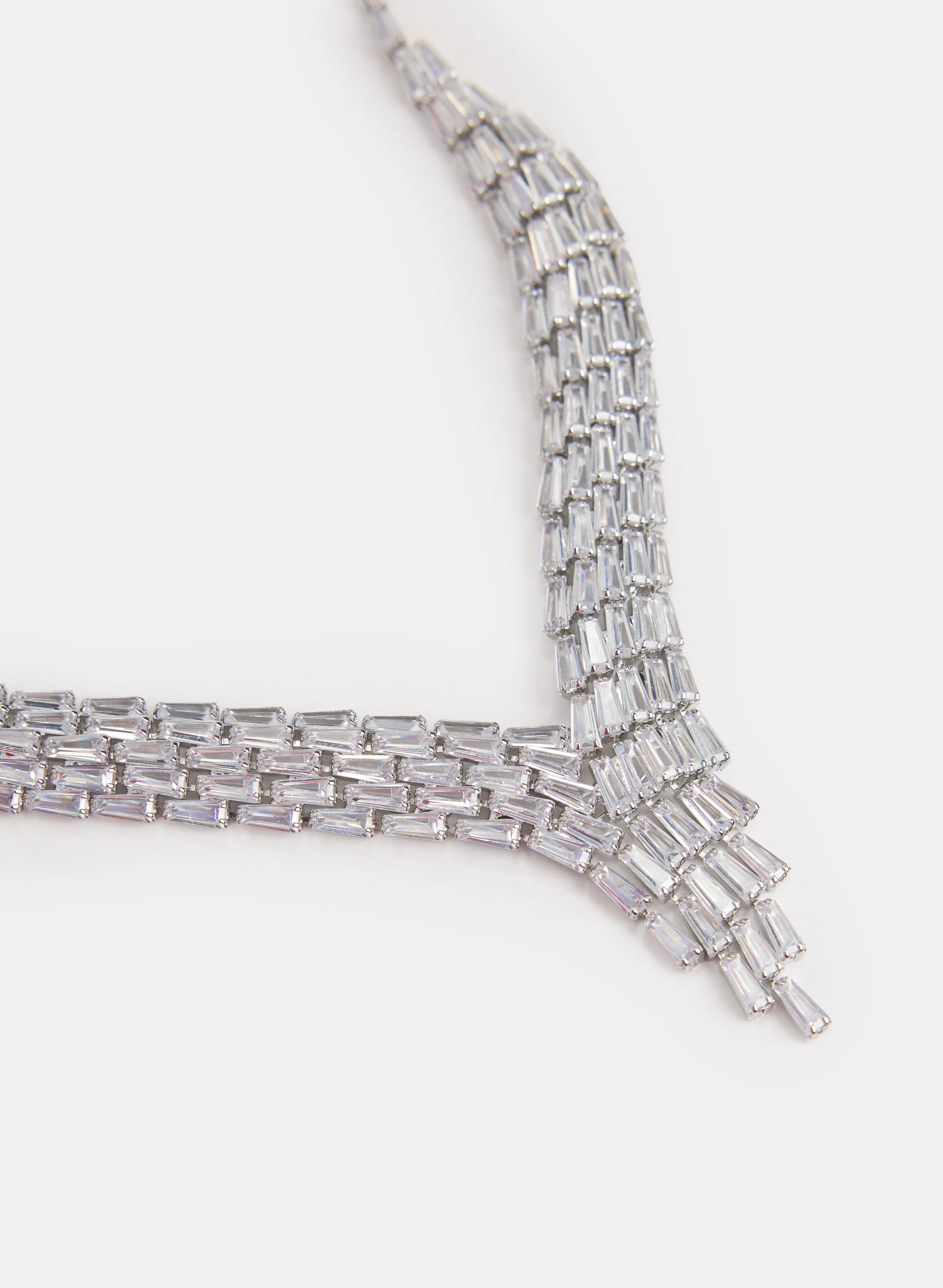 Crystal Baguette Necklace - Image 2