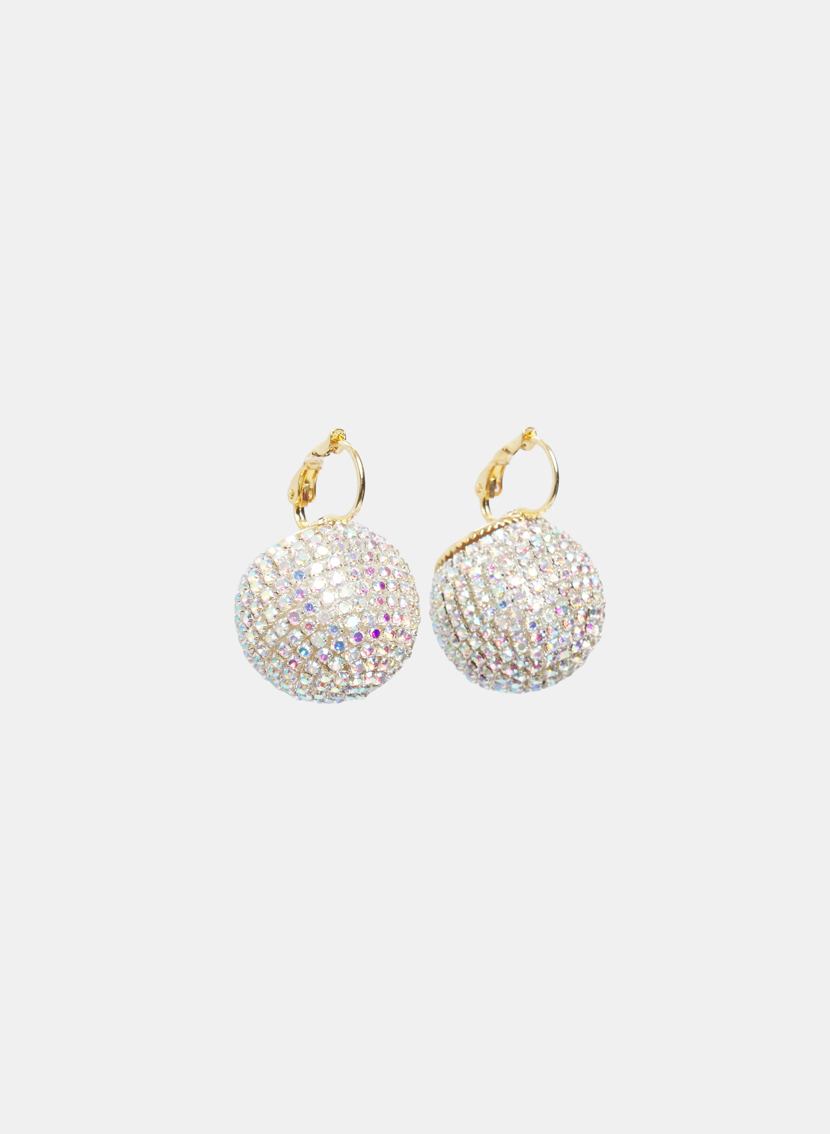 Crystal Dome Drop Earrings - Image 2