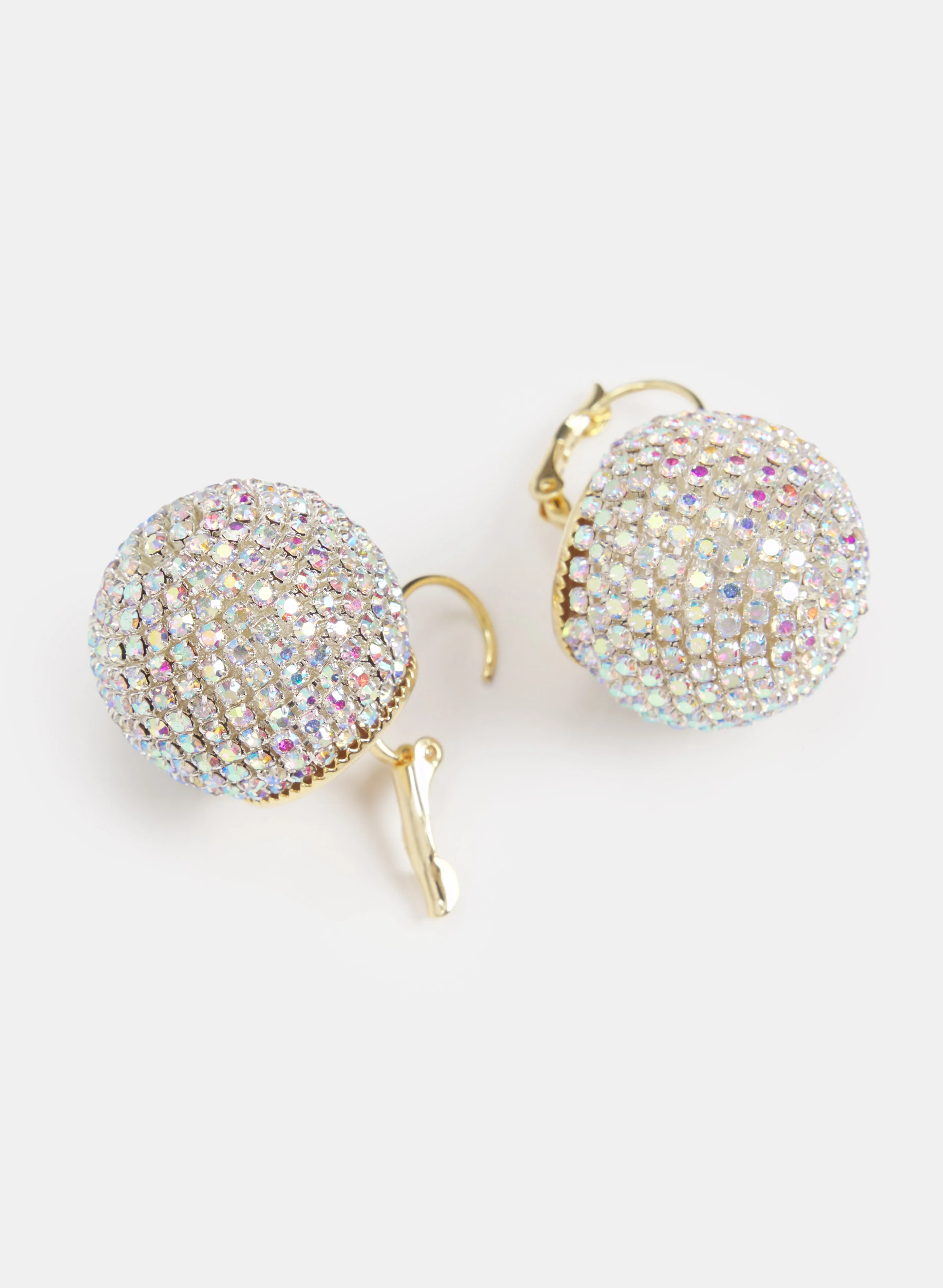 Crystal Dome Drop Earrings - Image 3