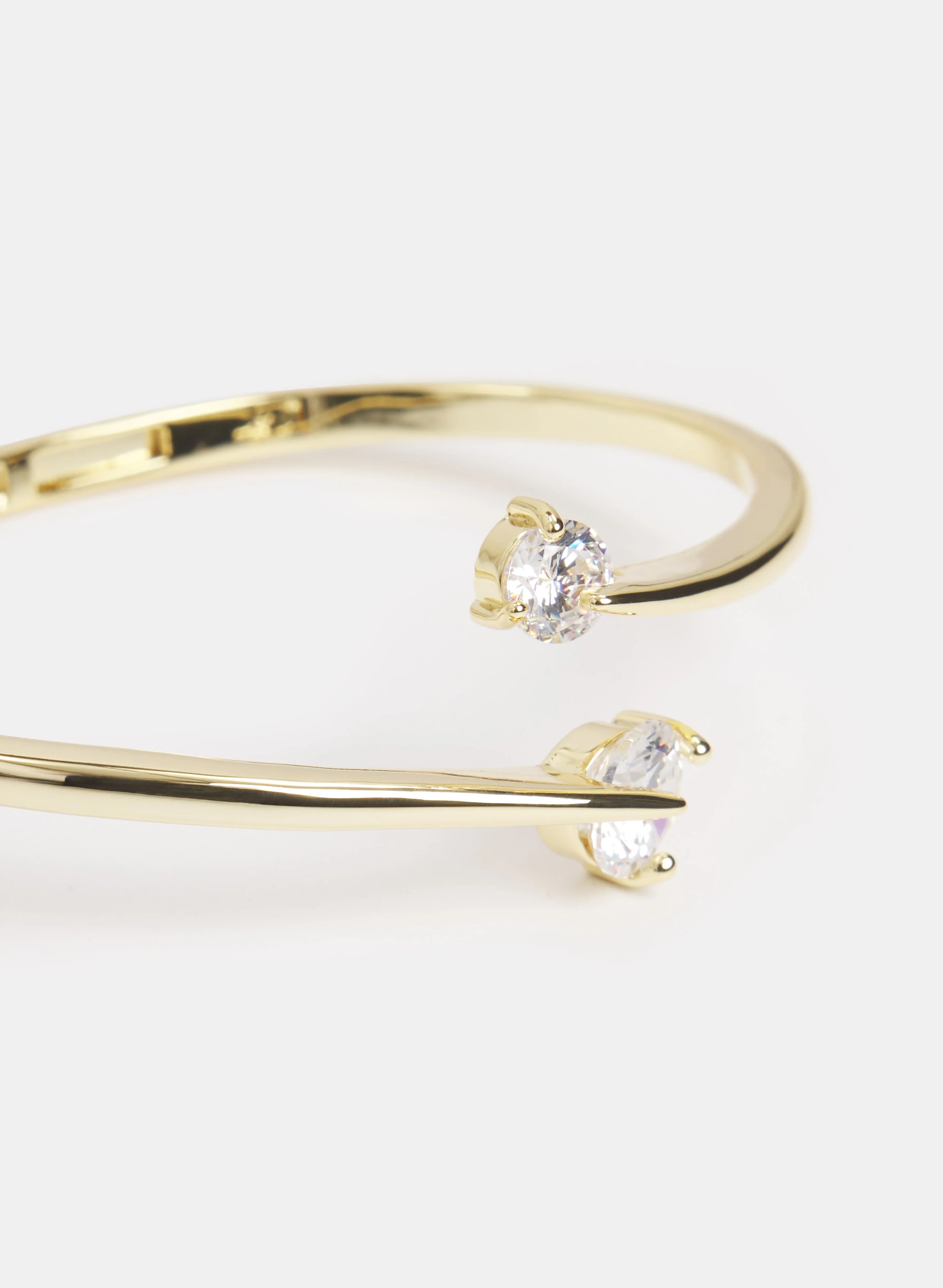 Crystal Tipped Open Bangle - Image 2