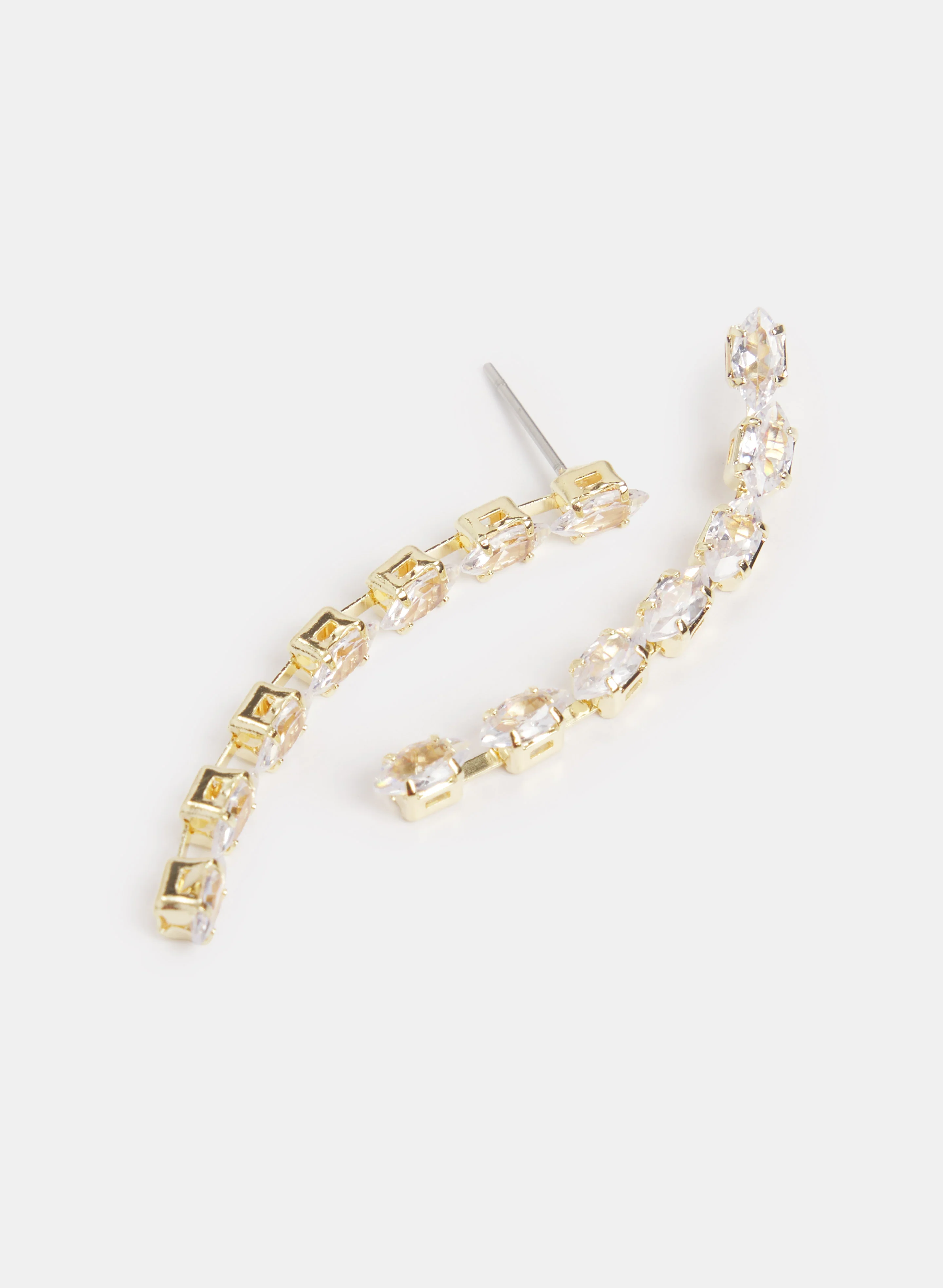Cubic Zirconia Drop Earrings - Image 2