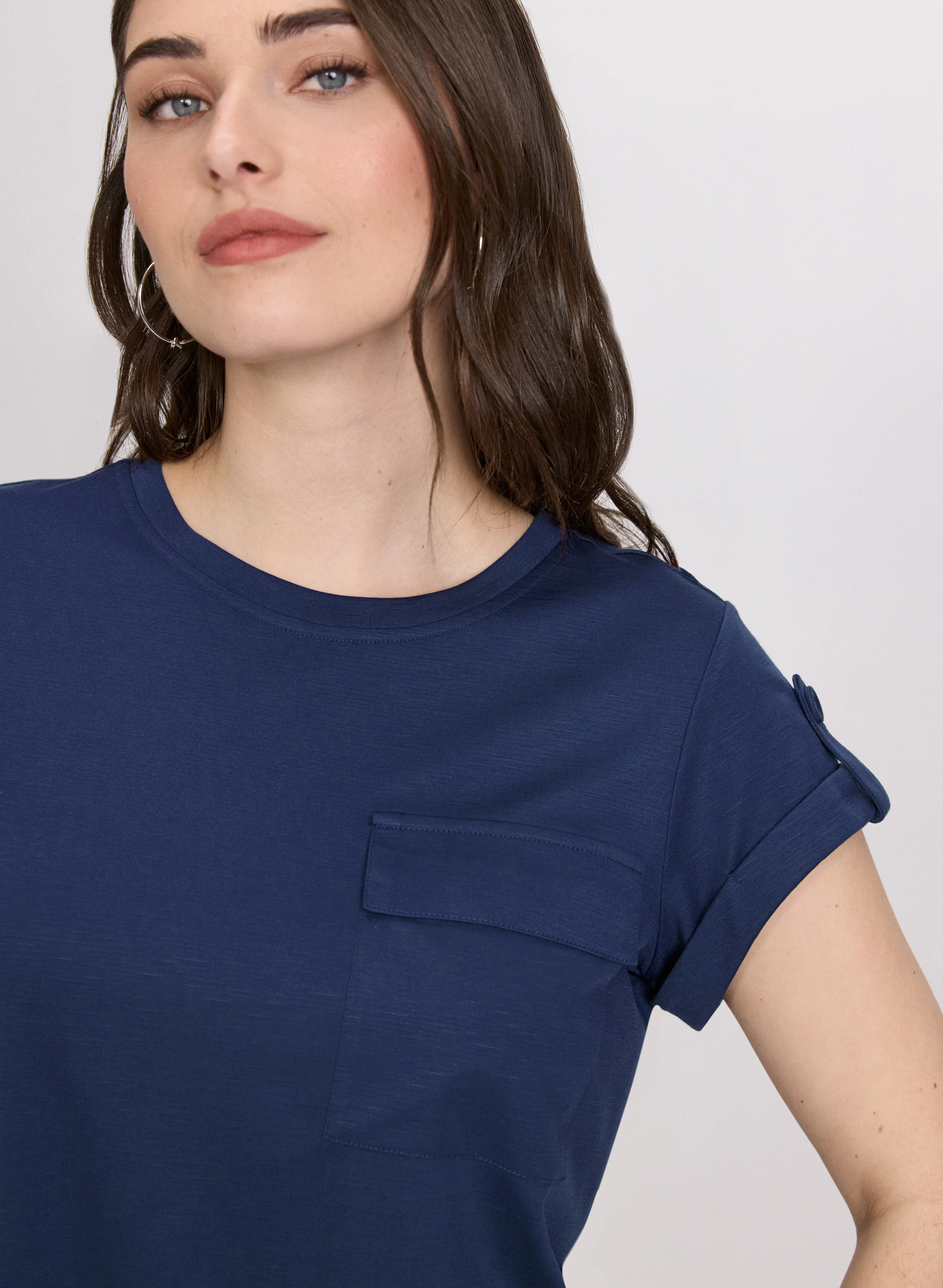 Cuffed Sleeve T-Shirt - Image 5