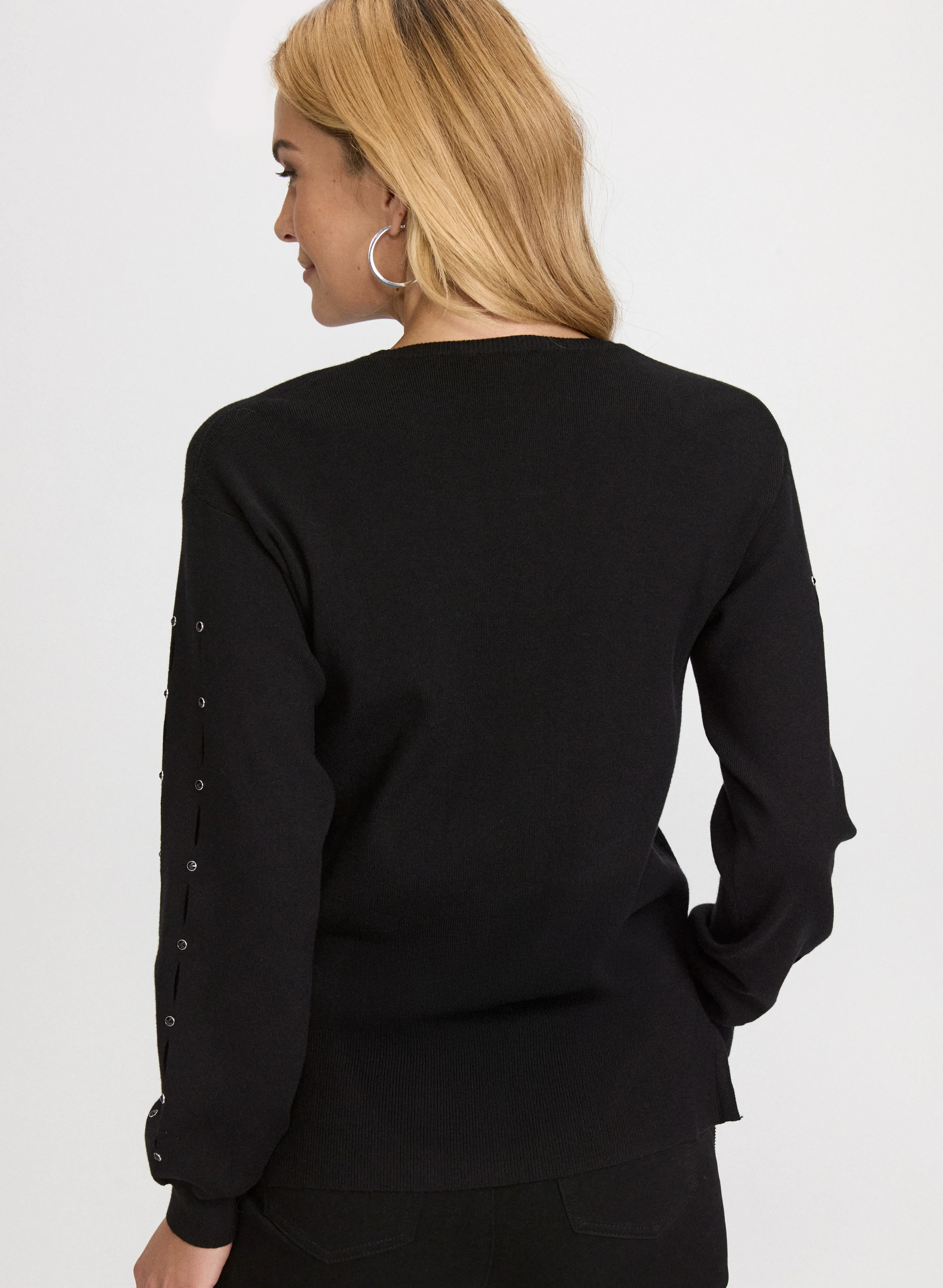 Cut-Out Sleeve Sweater - Image 4