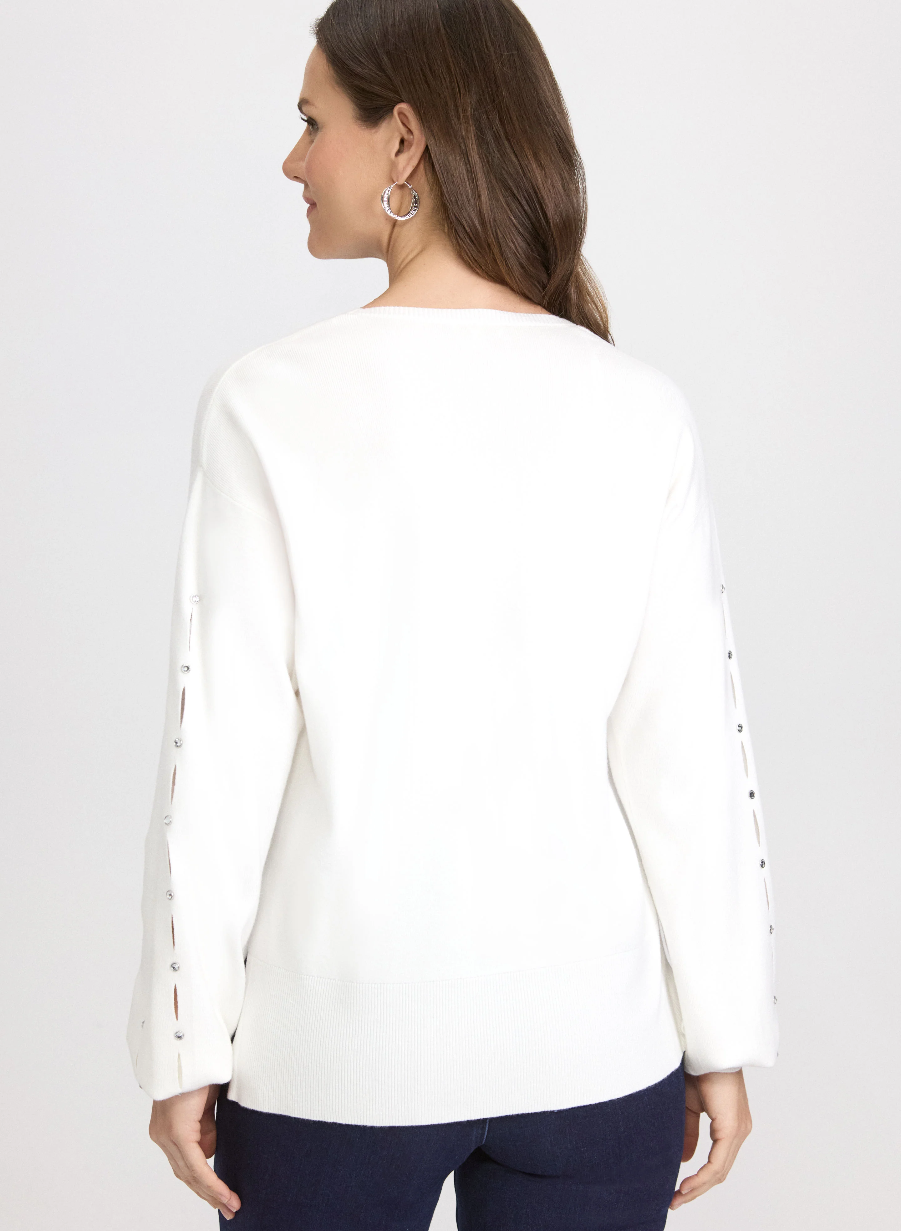 Cut-Out Sleeve Sweater - Image 4