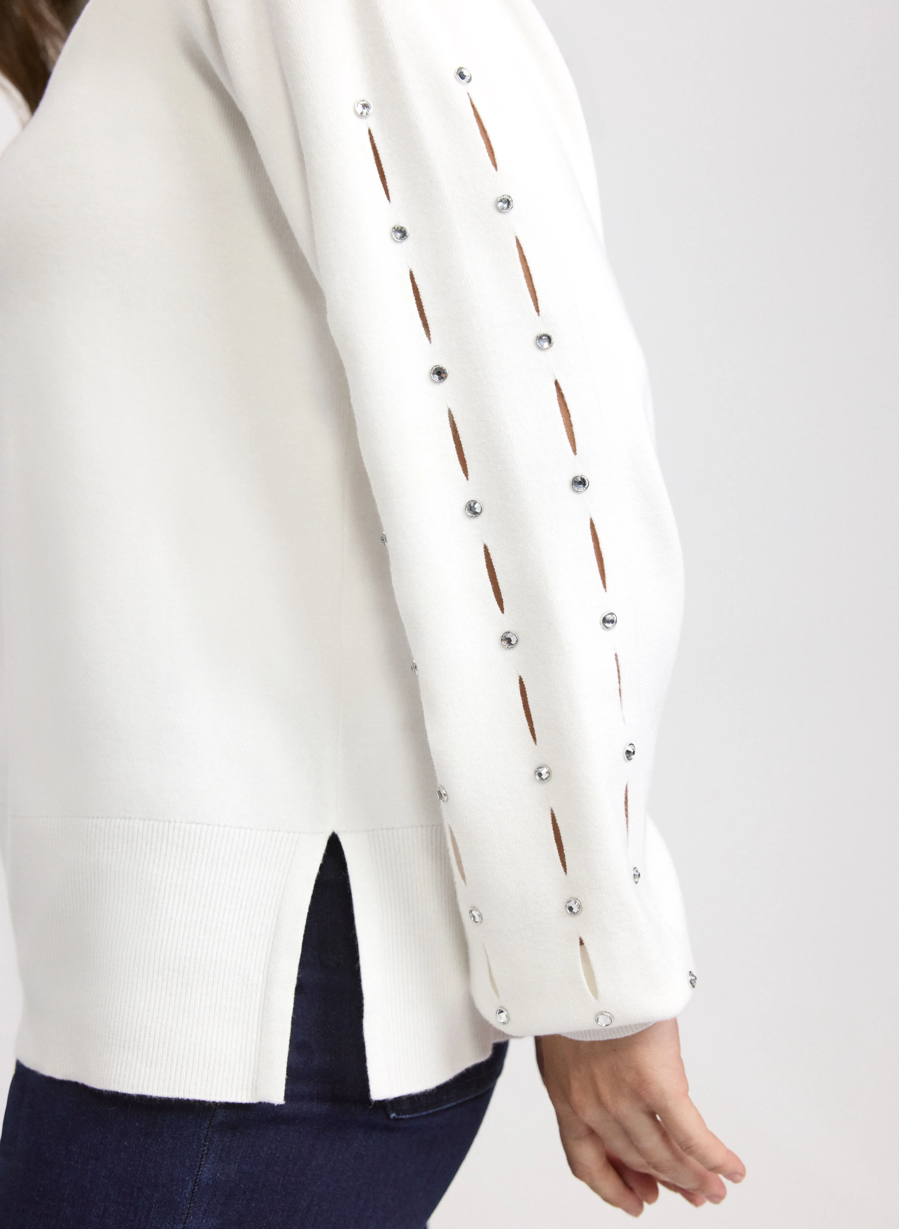 Cut-Out Sleeve Sweater - Image 5