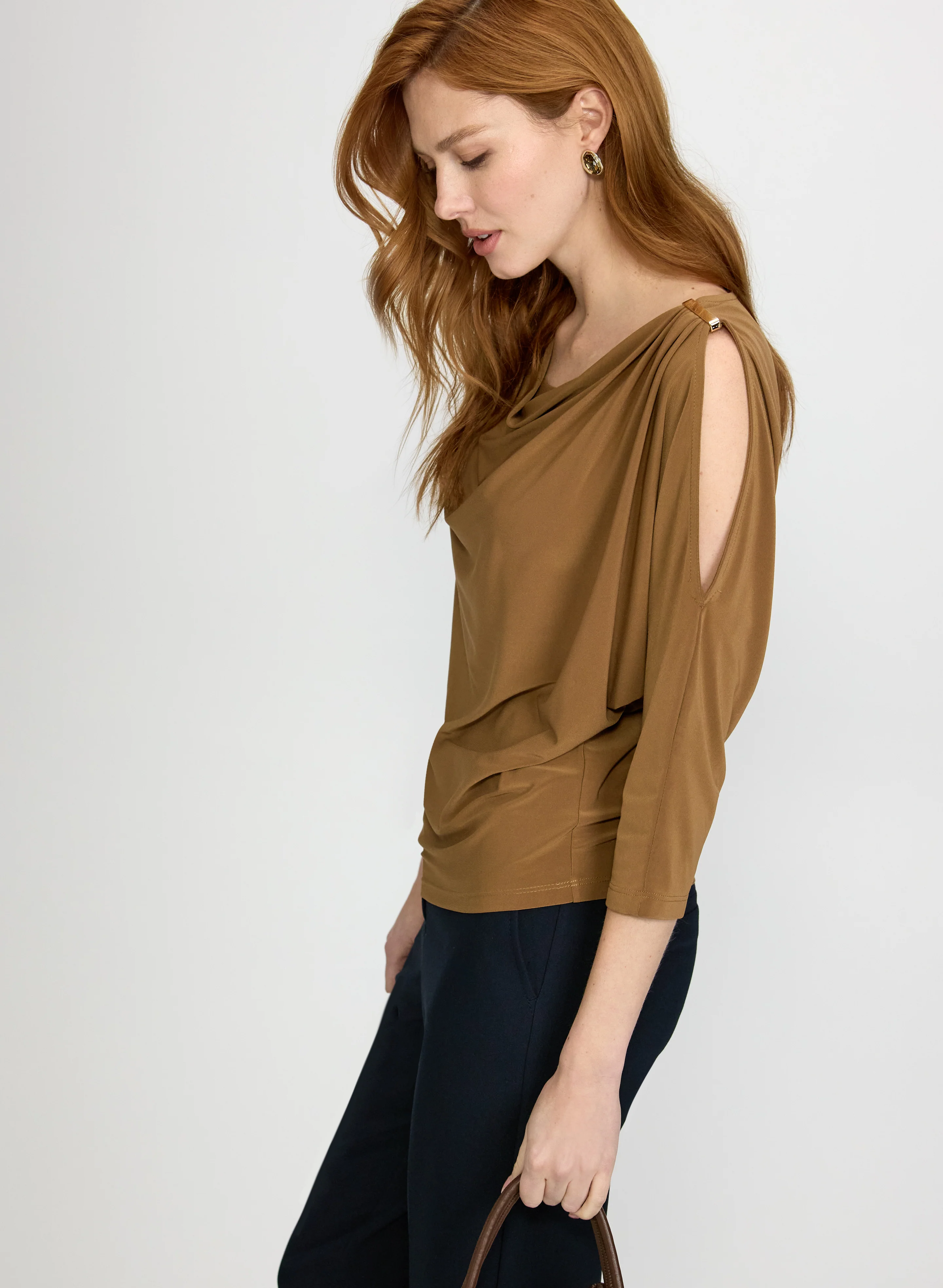 Cutout Dolman Sleeve Top - Image 5