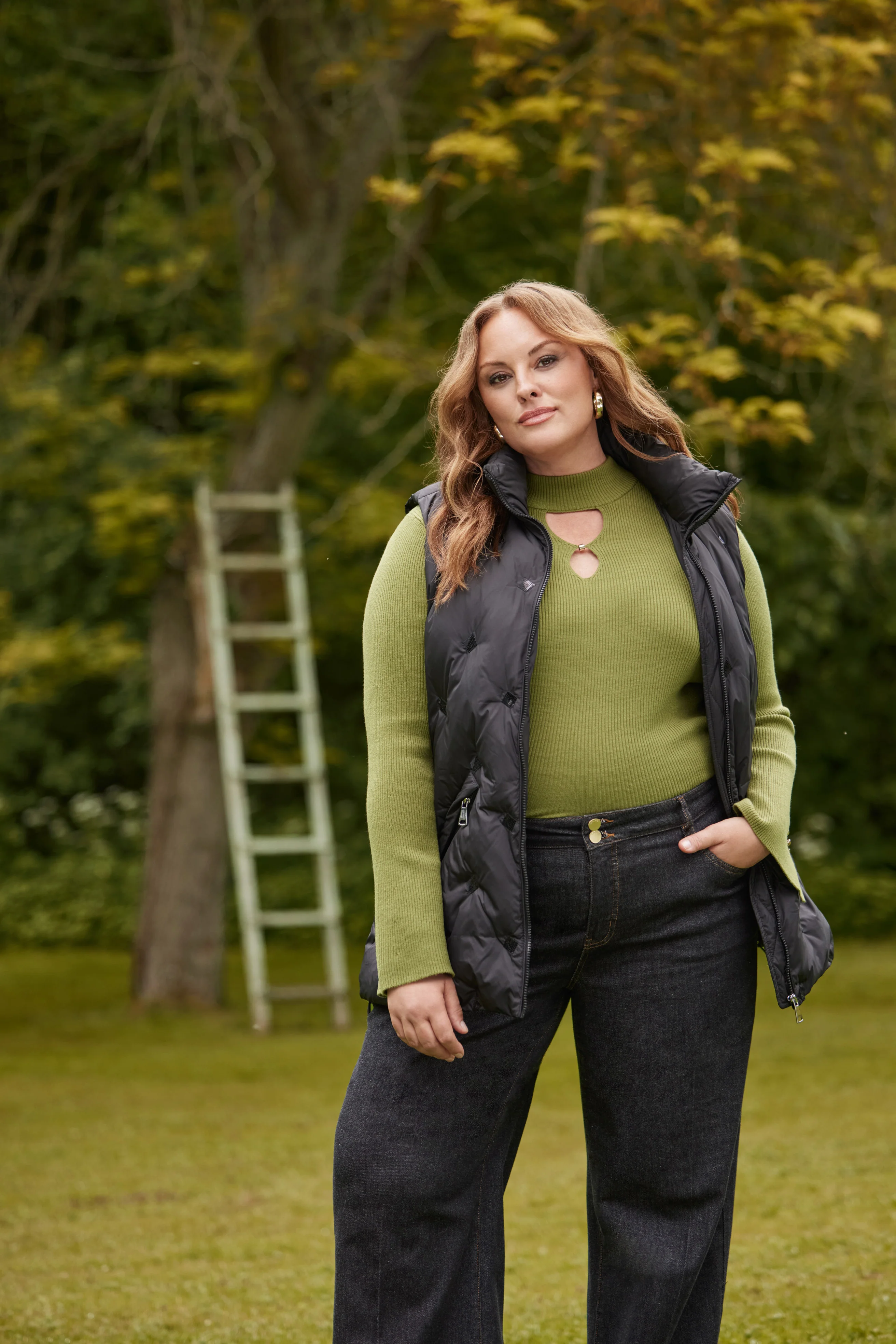 Cutout Ribbed Sweater - Image 2