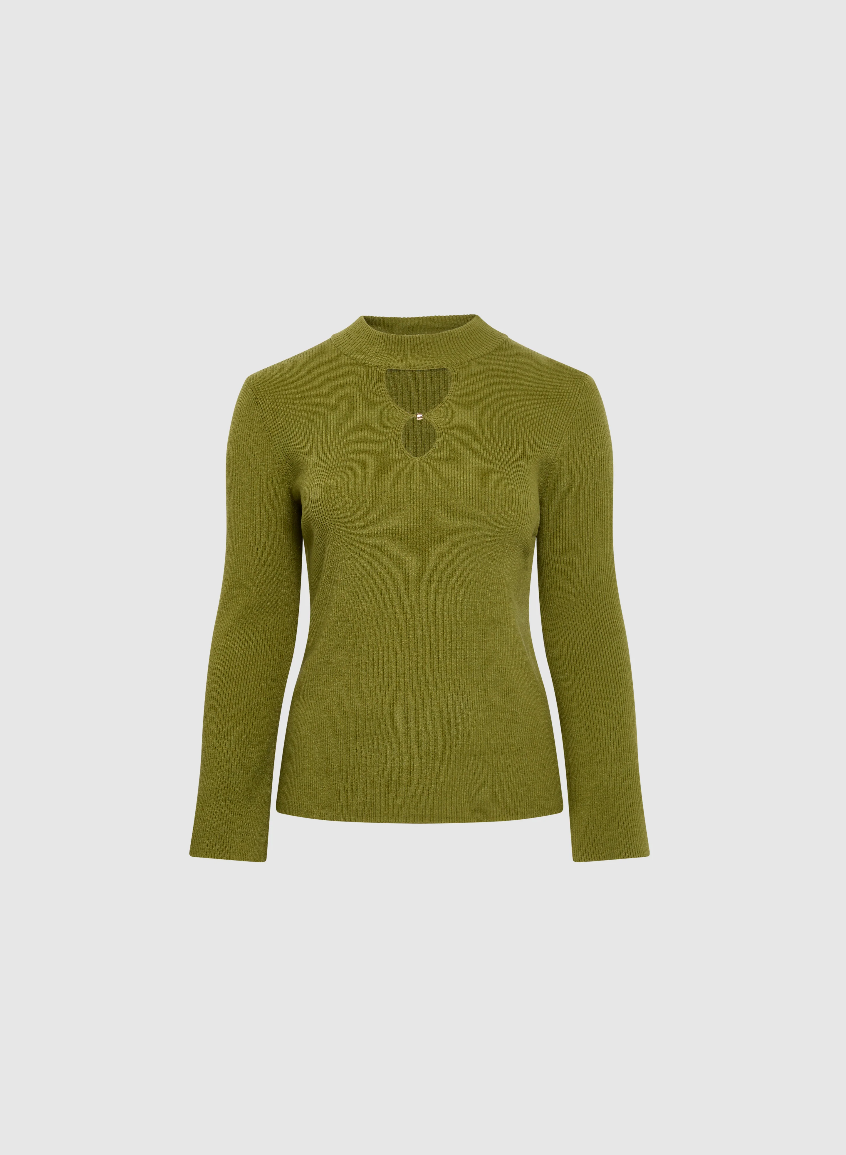 Cutout Ribbed Sweater - Image 5