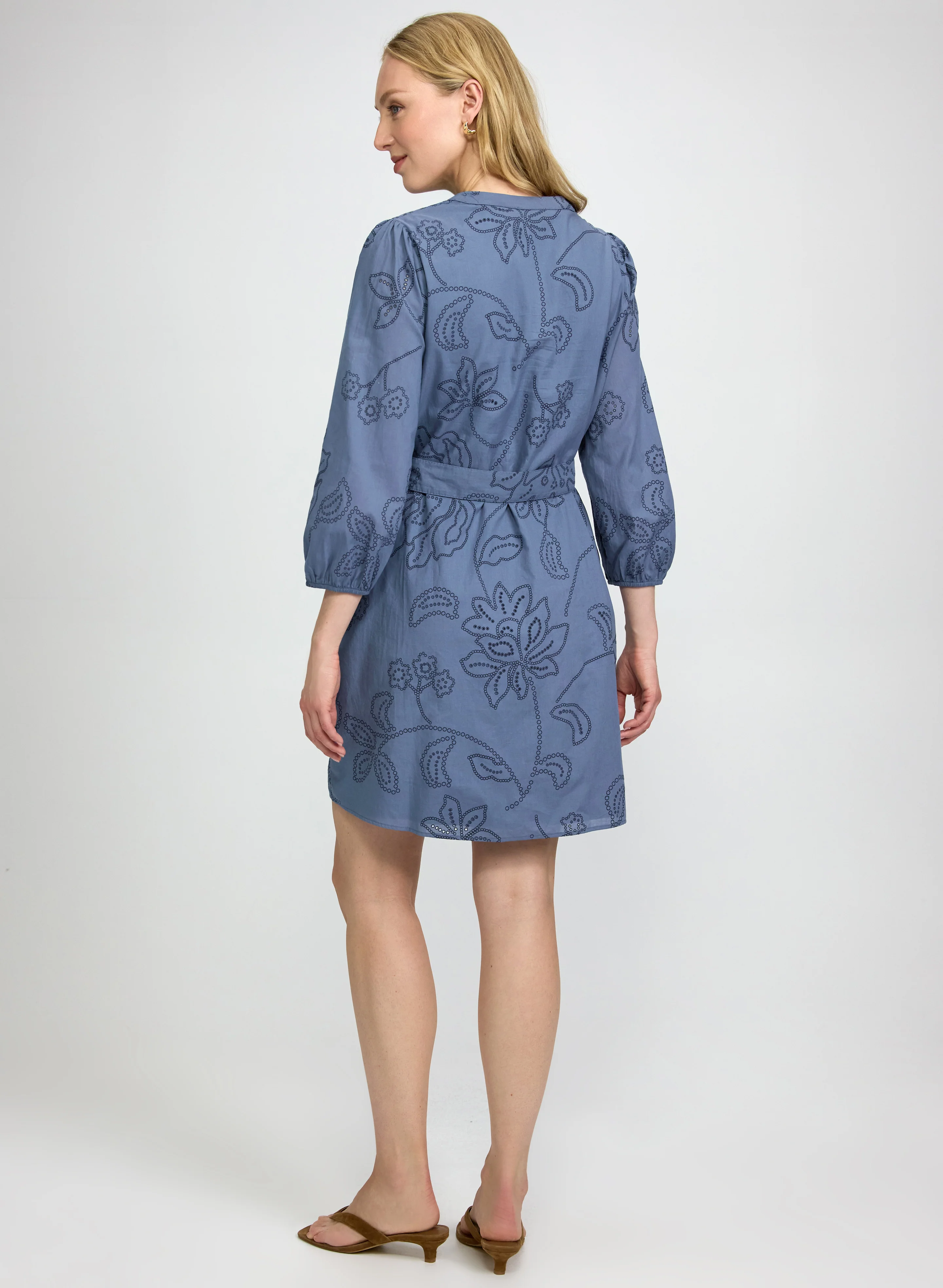 Belted Floral Dress - Image 4