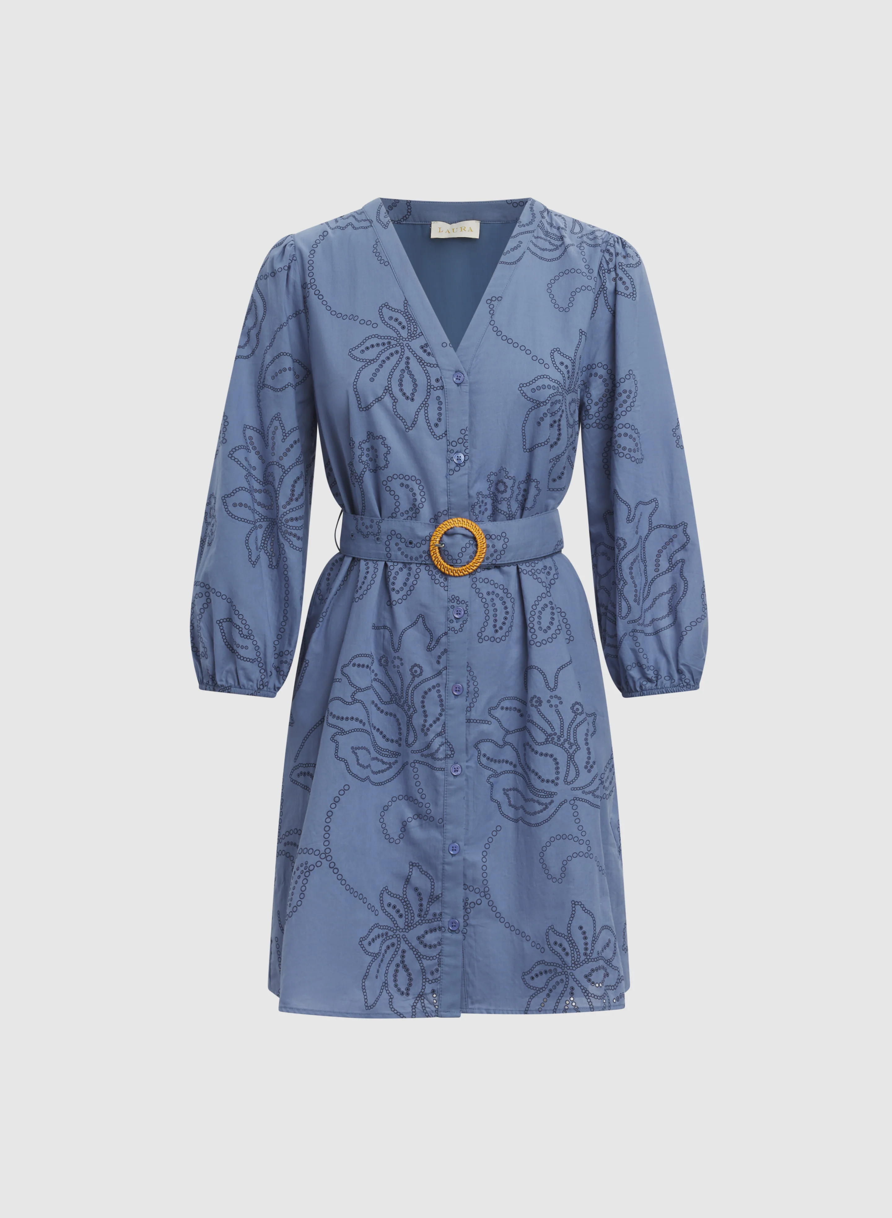 Belted Floral Dress - Image 5