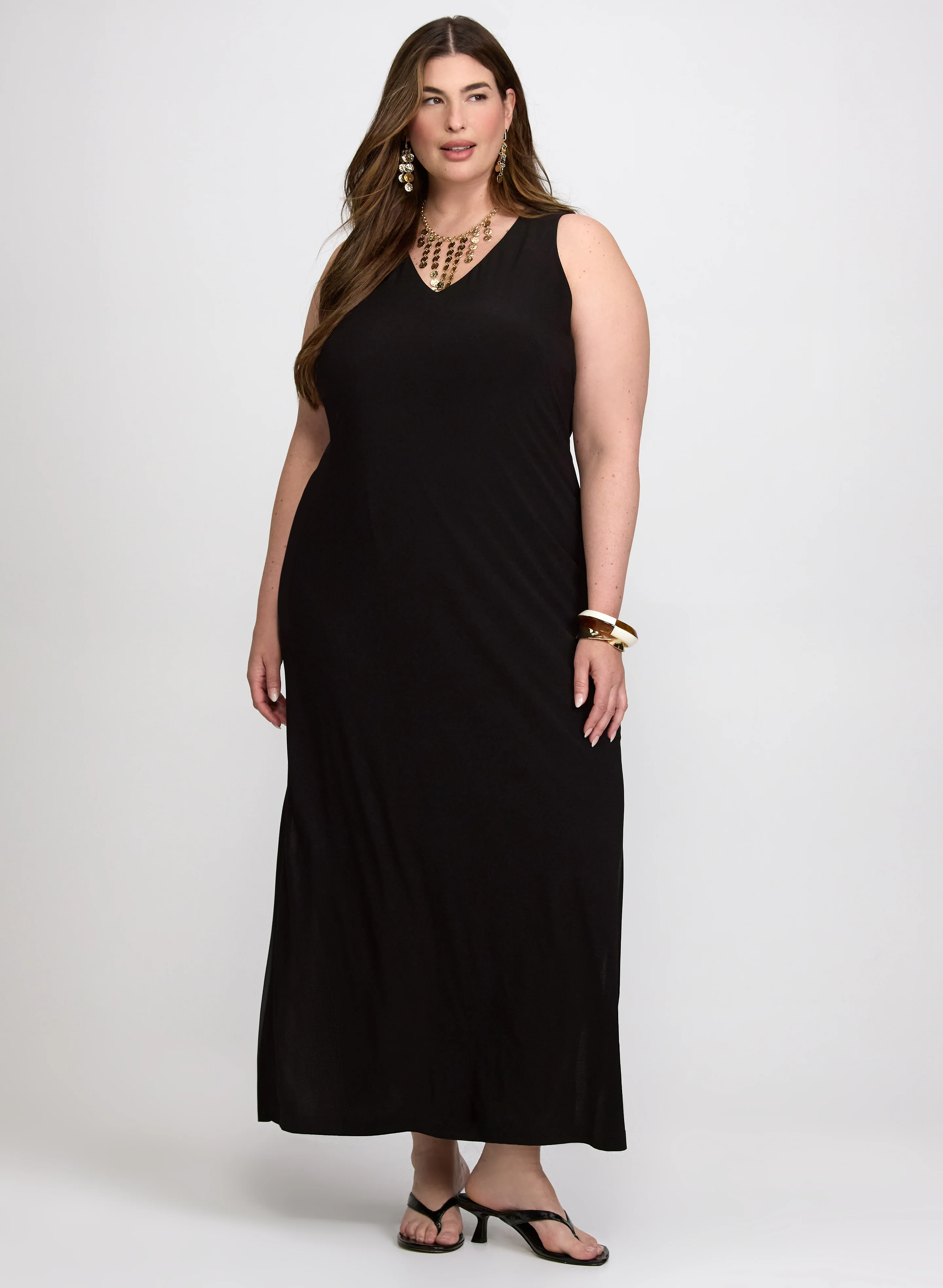 Sleeveless Jersey Maxi Dress