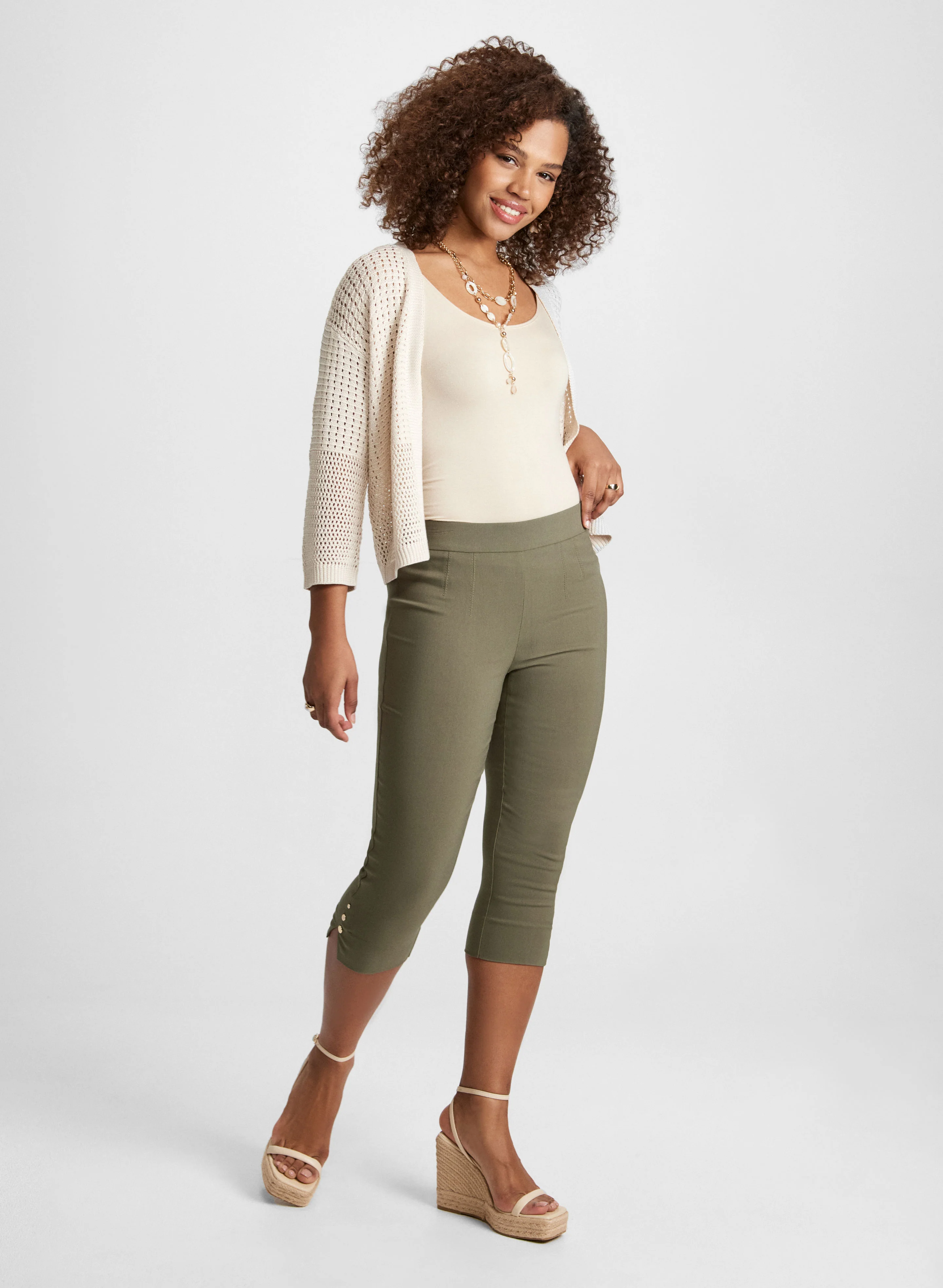 Pull-On Bengaline Capris - Image 3