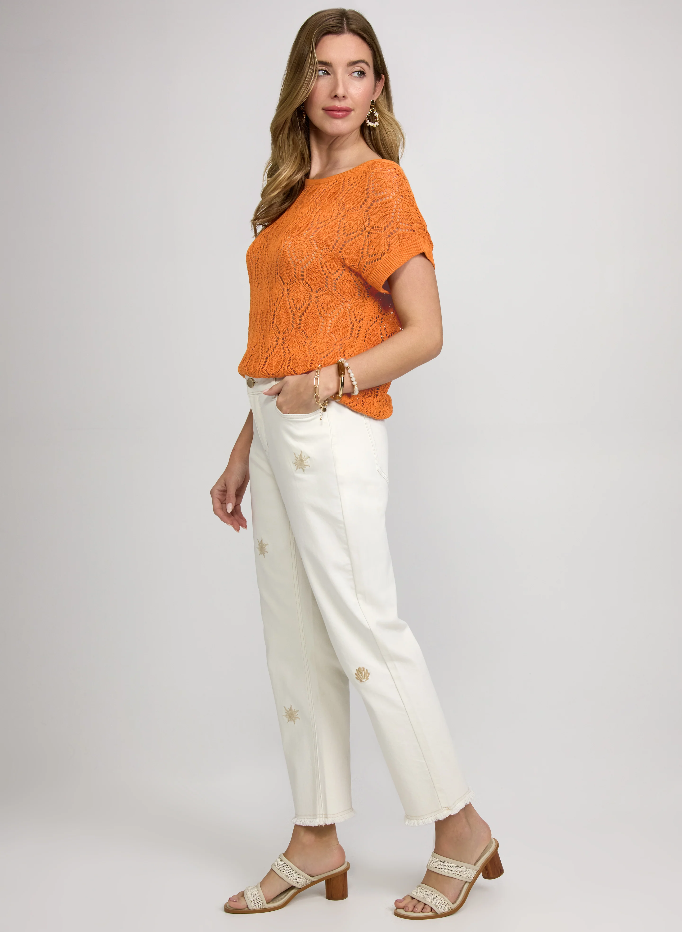 Embroidered Straight-Leg Jeans - Image 4