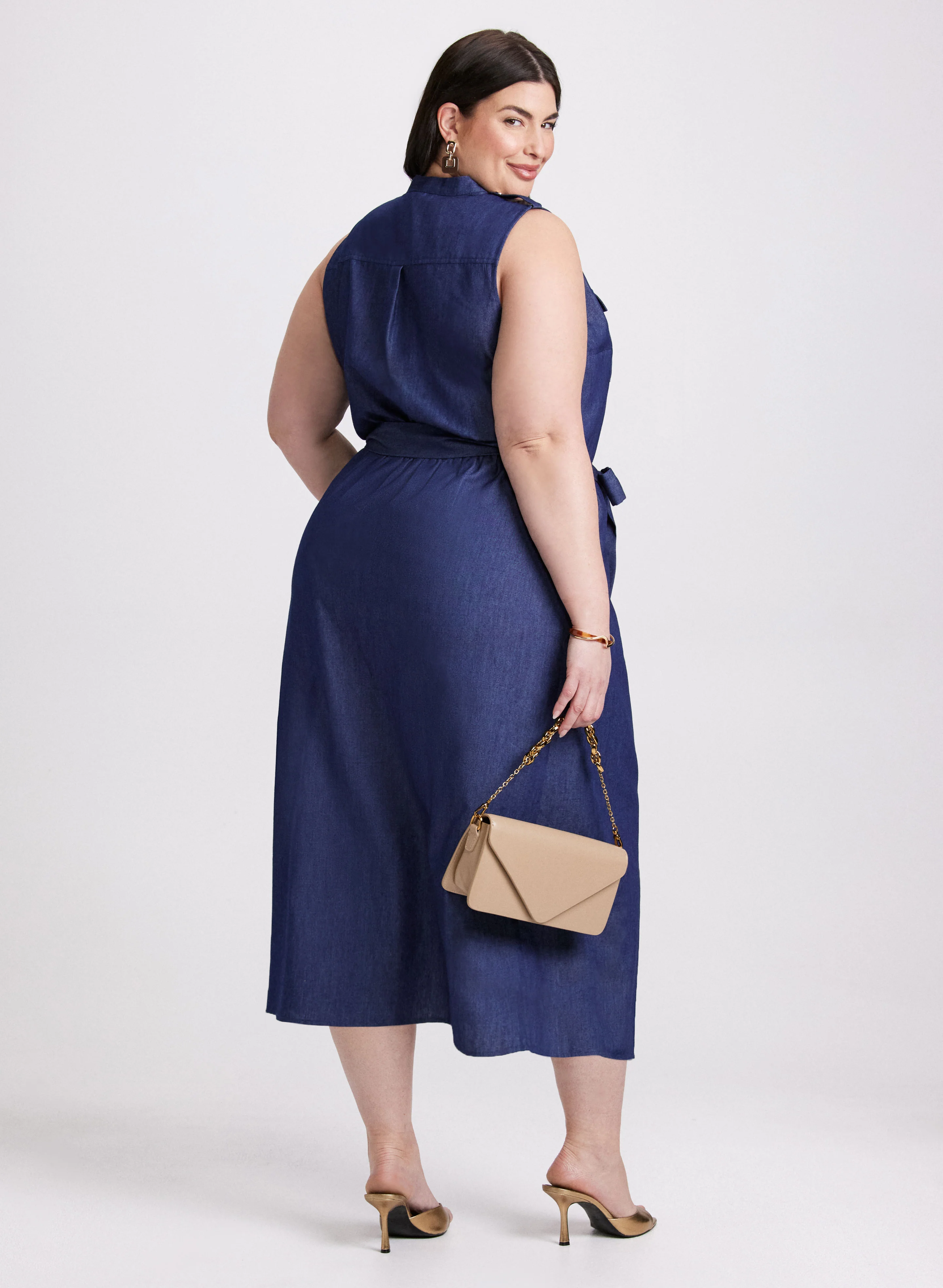 Denim Maxi Dress - Image 3