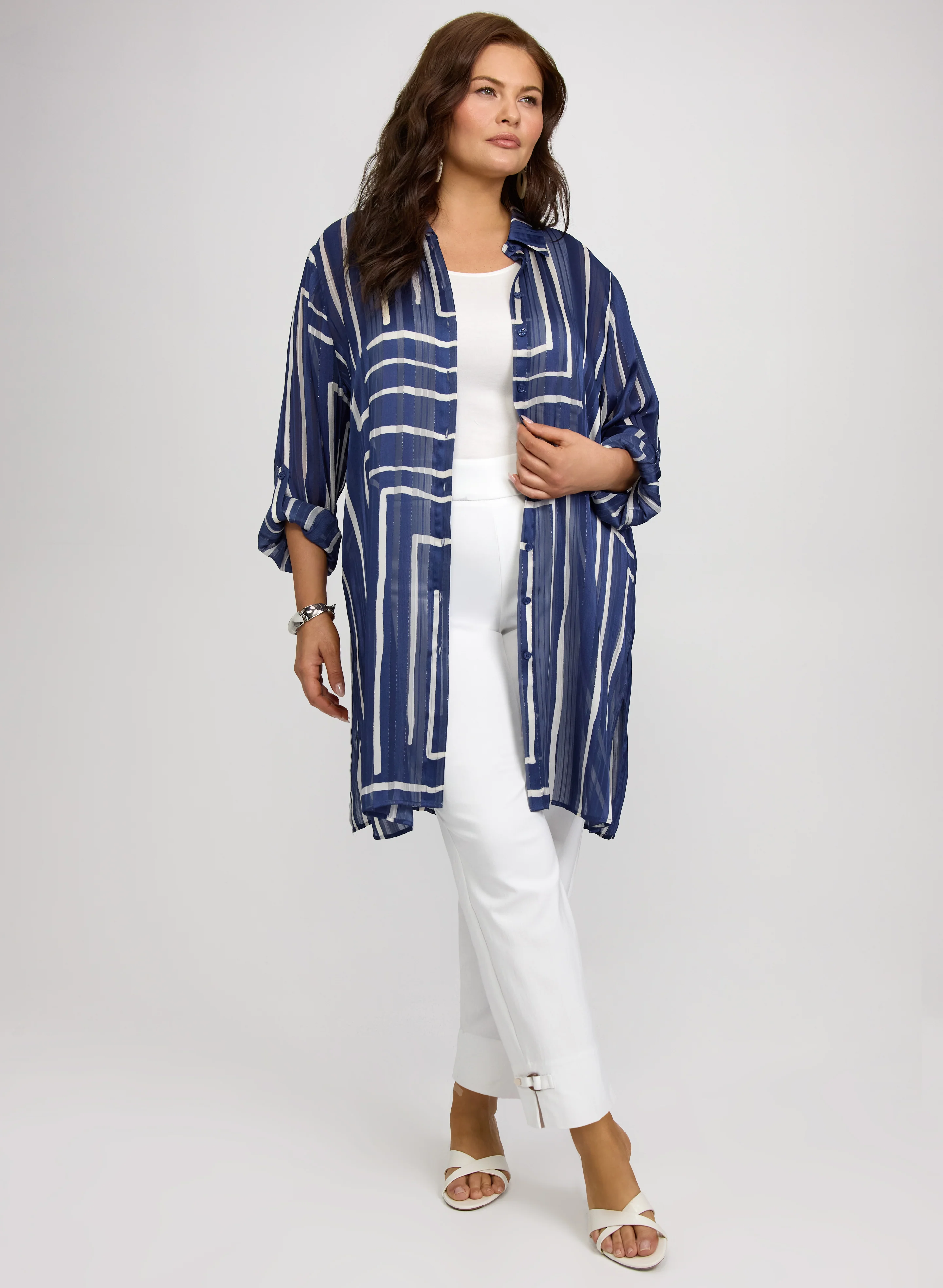 Printed Chiffon Blouse - Image 11