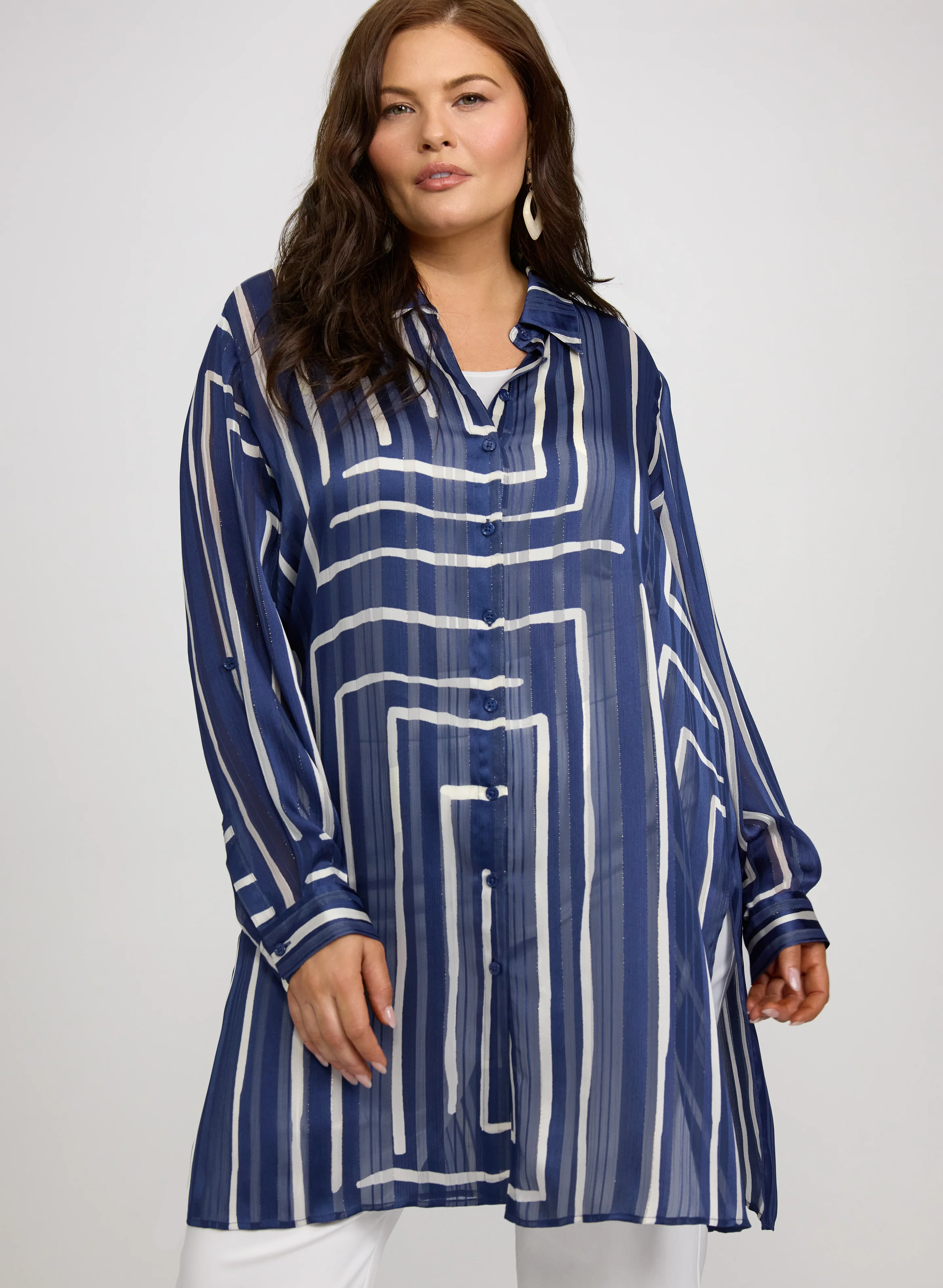 Printed Chiffon Blouse - Image 13