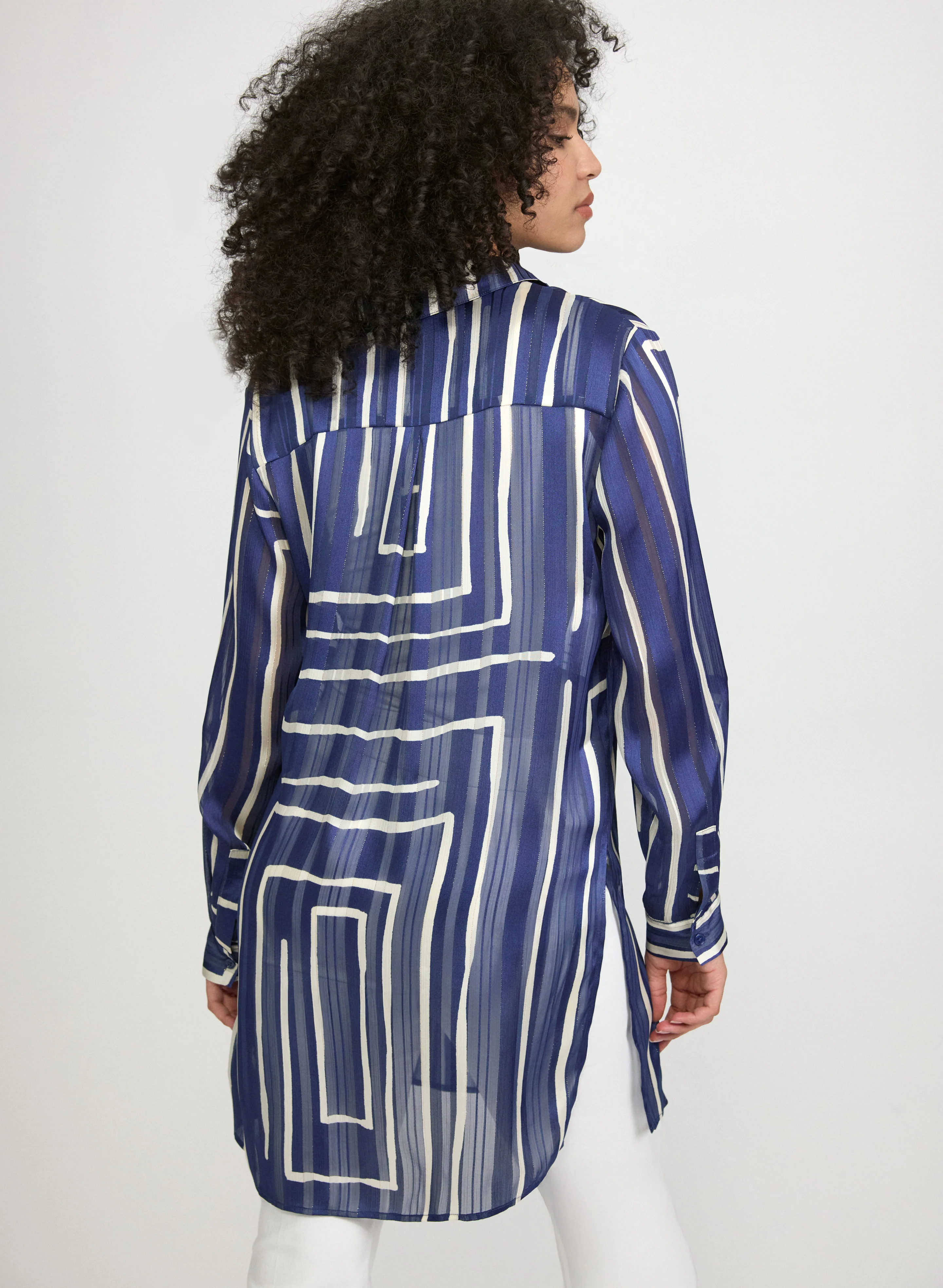 Printed Chiffon Blouse - Image 4