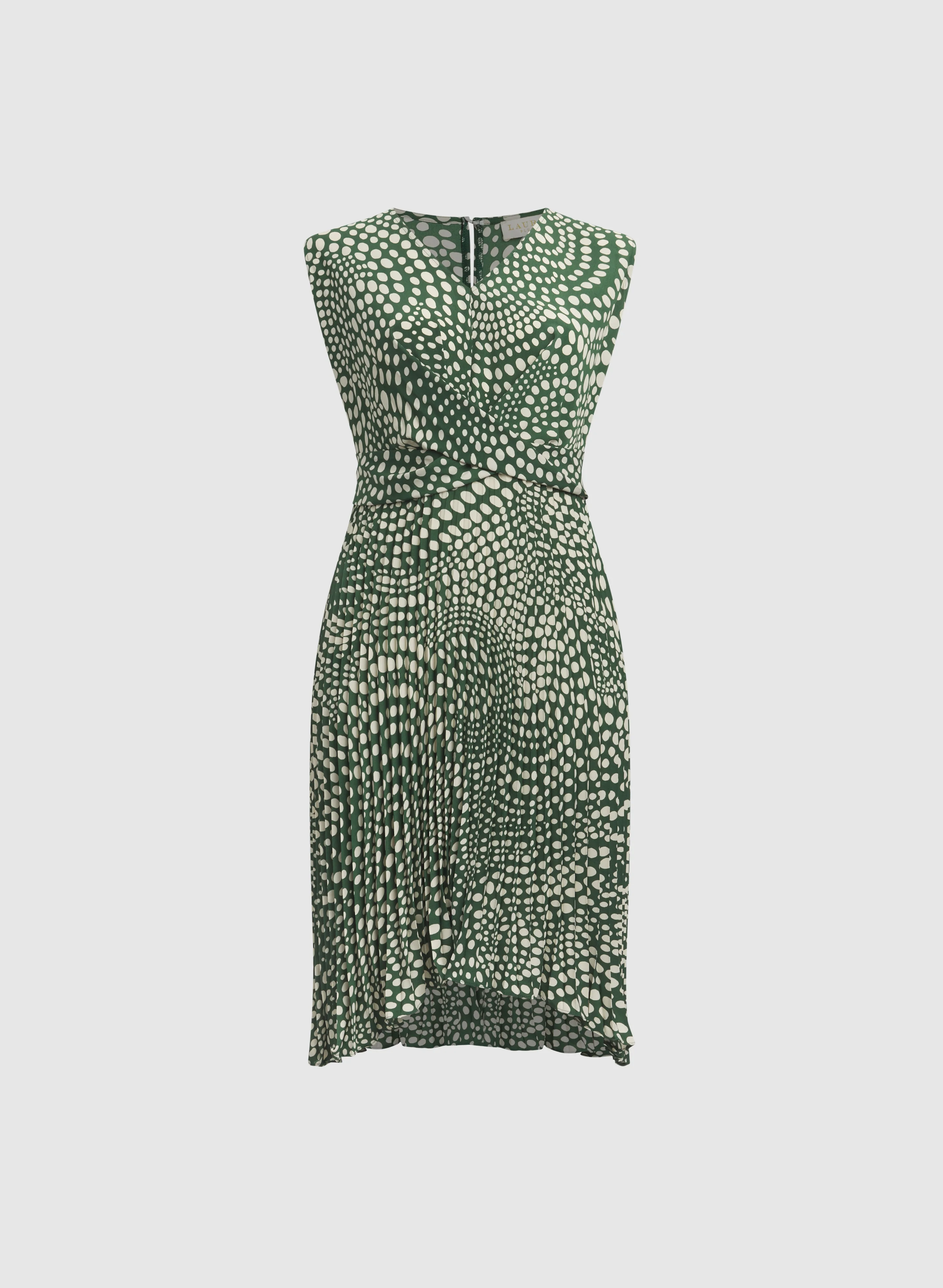 Dot Print Midi Dress - Image 6