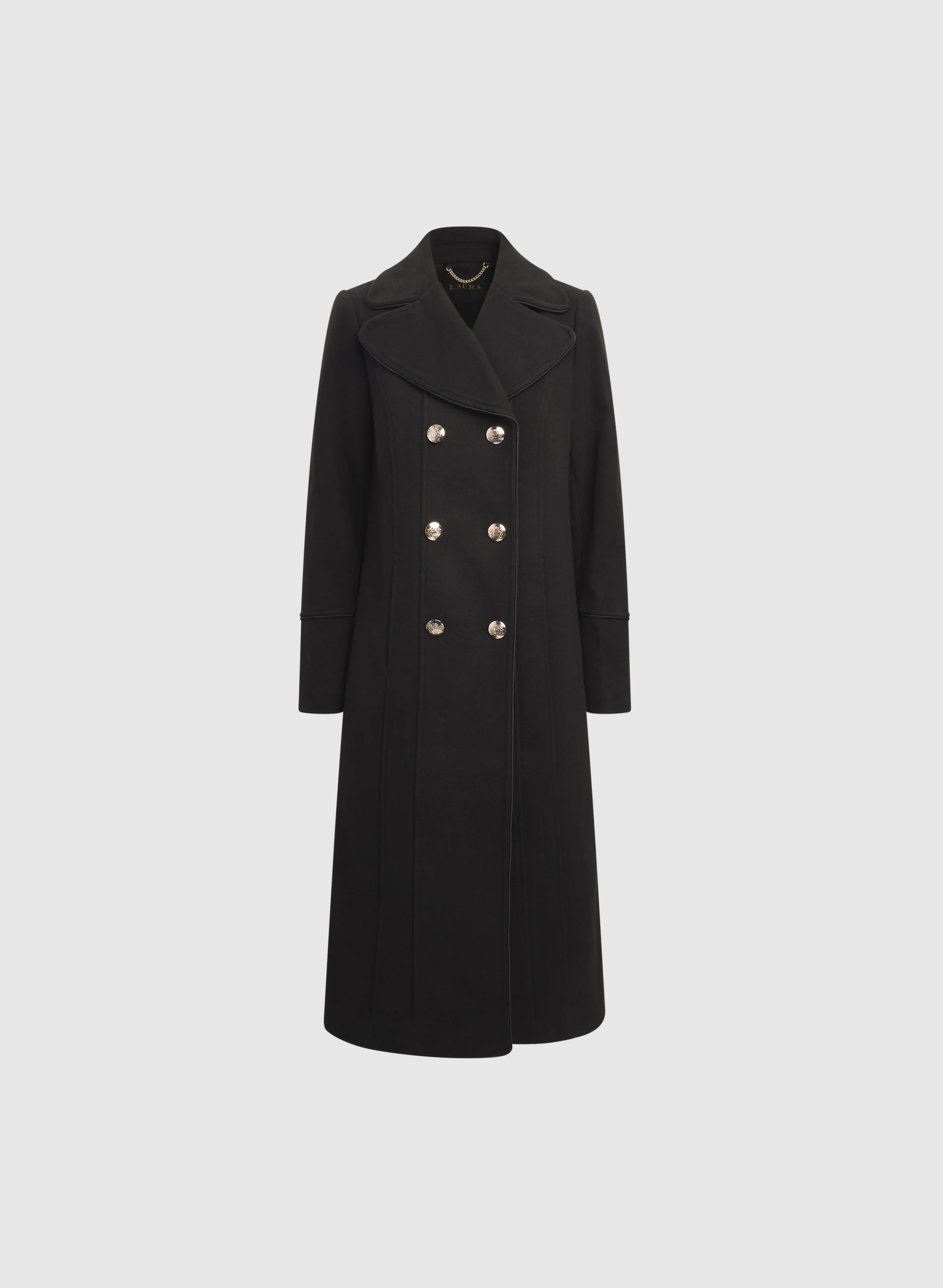Double-Breasted Wool-Blend Coat - Image 11