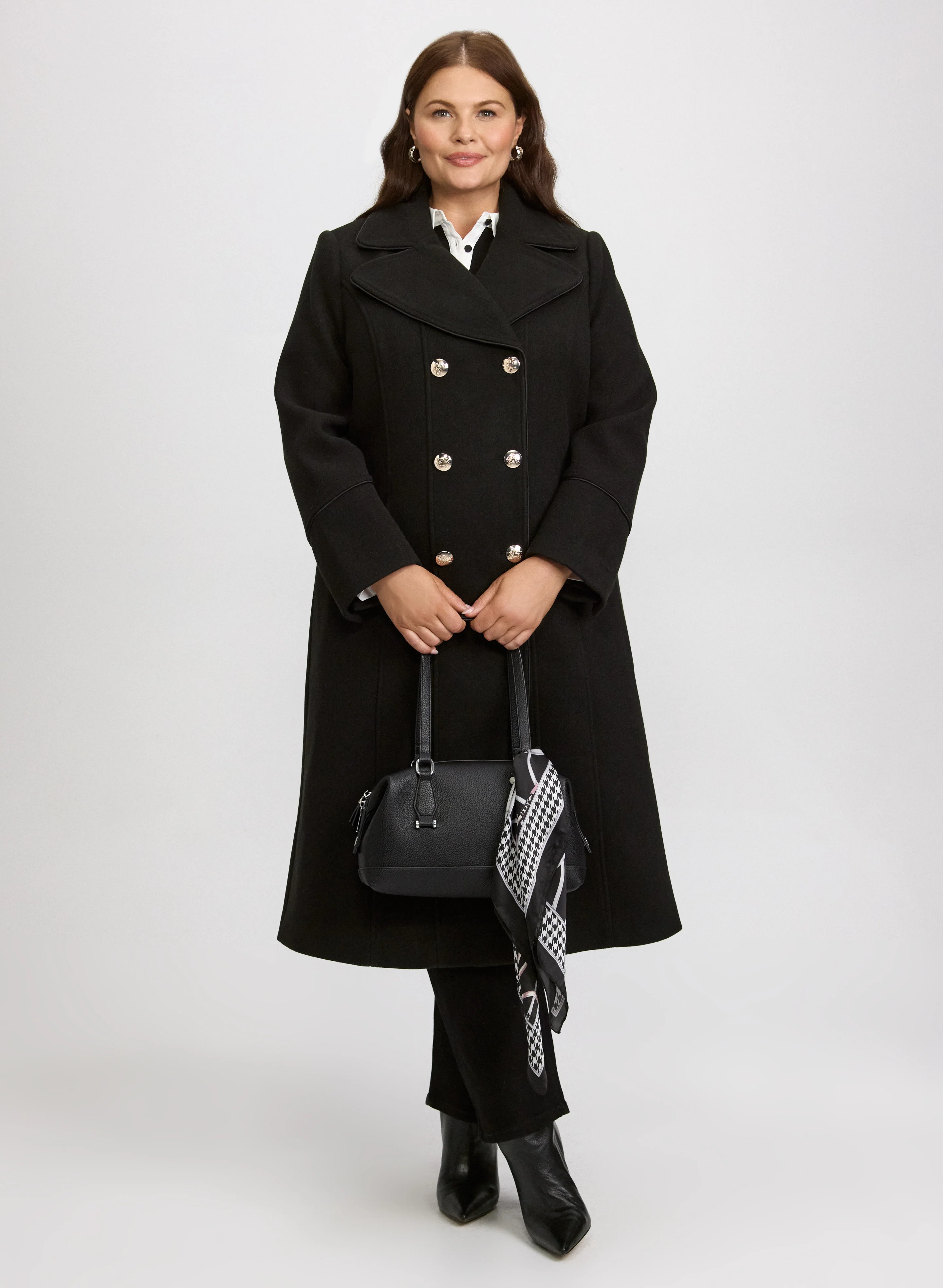 Double-Breasted Wool-Blend Coat - Image 5