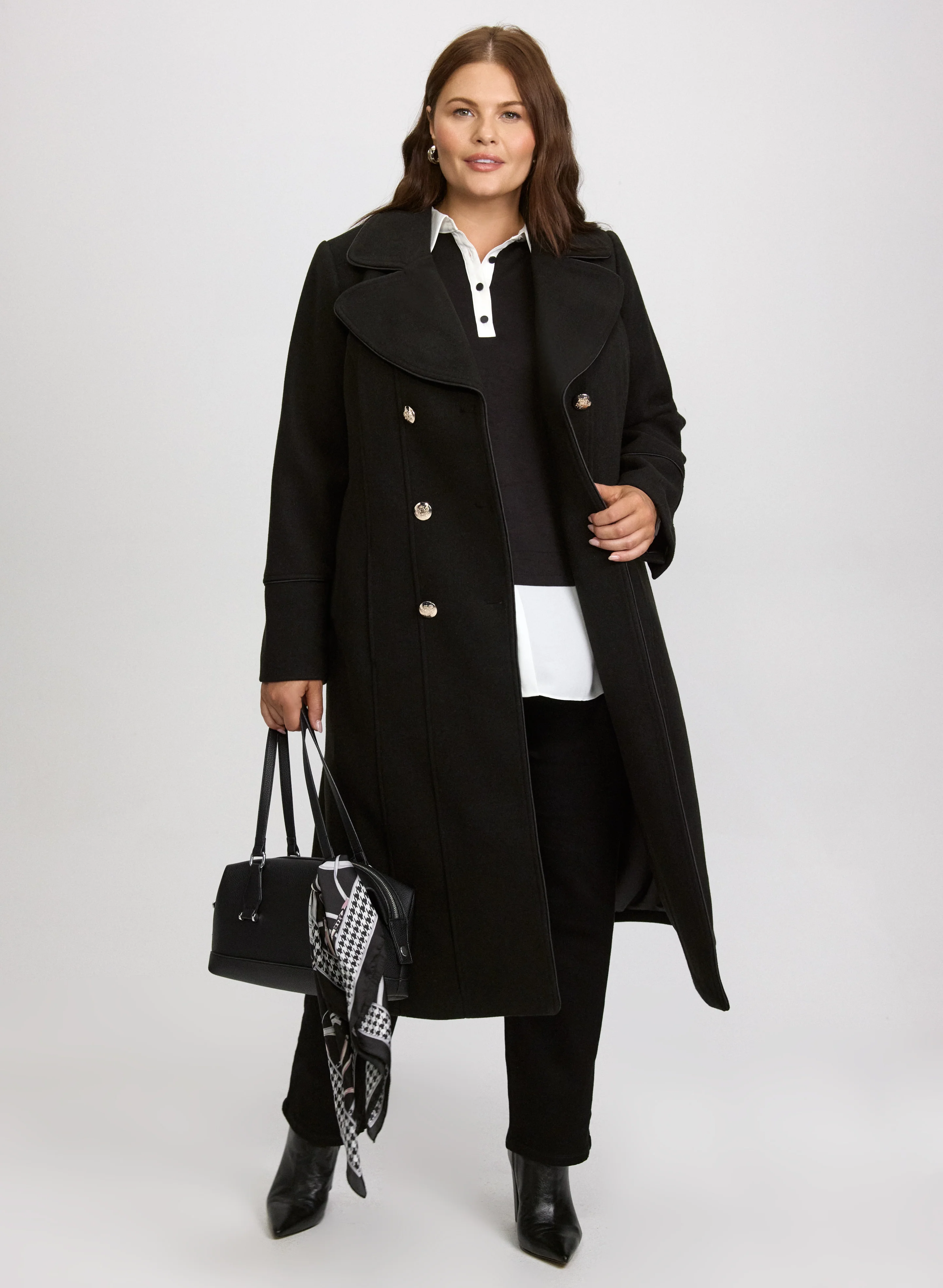 Double-Breasted Wool-Blend Coat - Image 9