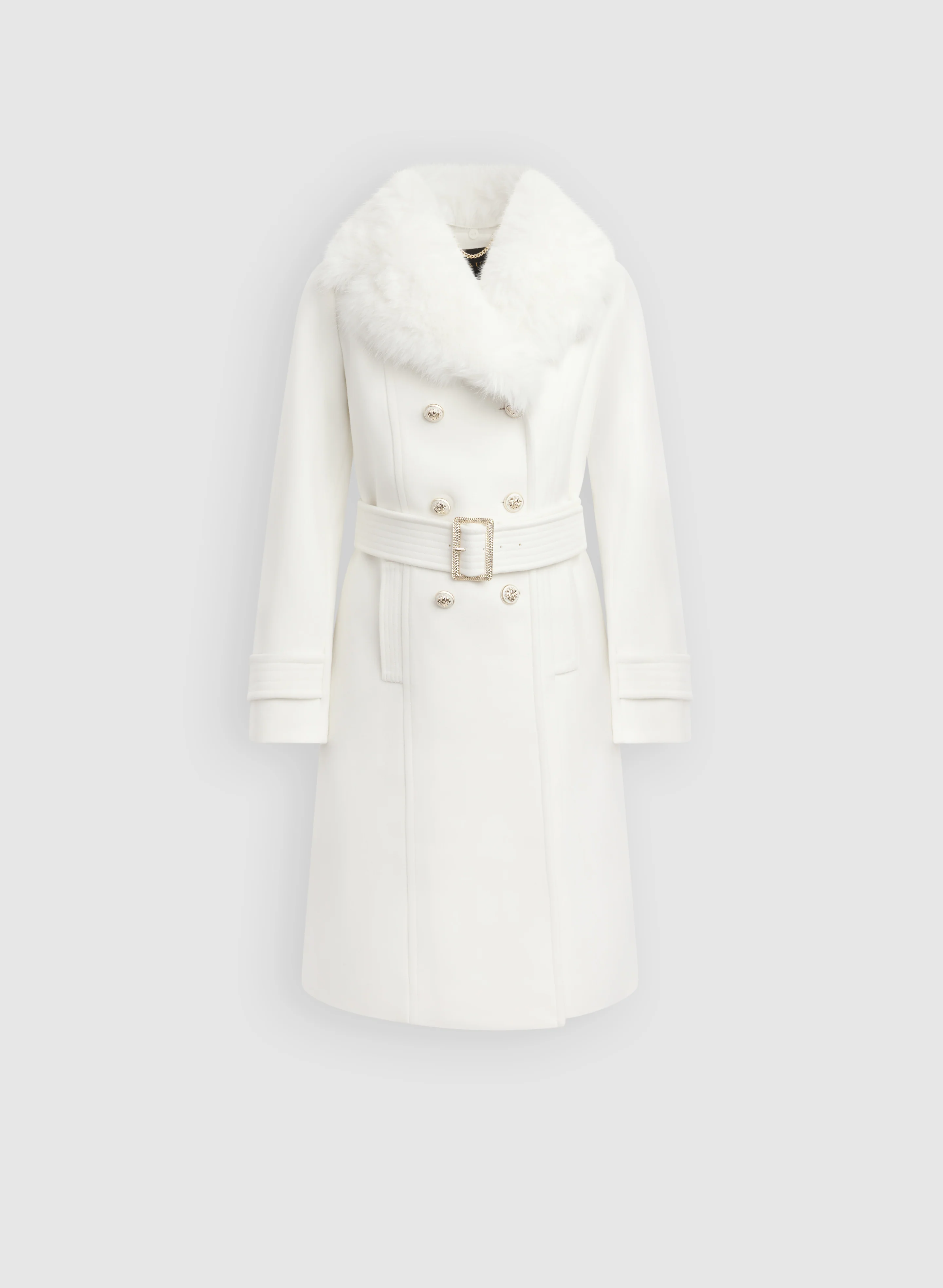 Double-Breasted Wool-Blend Coat - Image 6