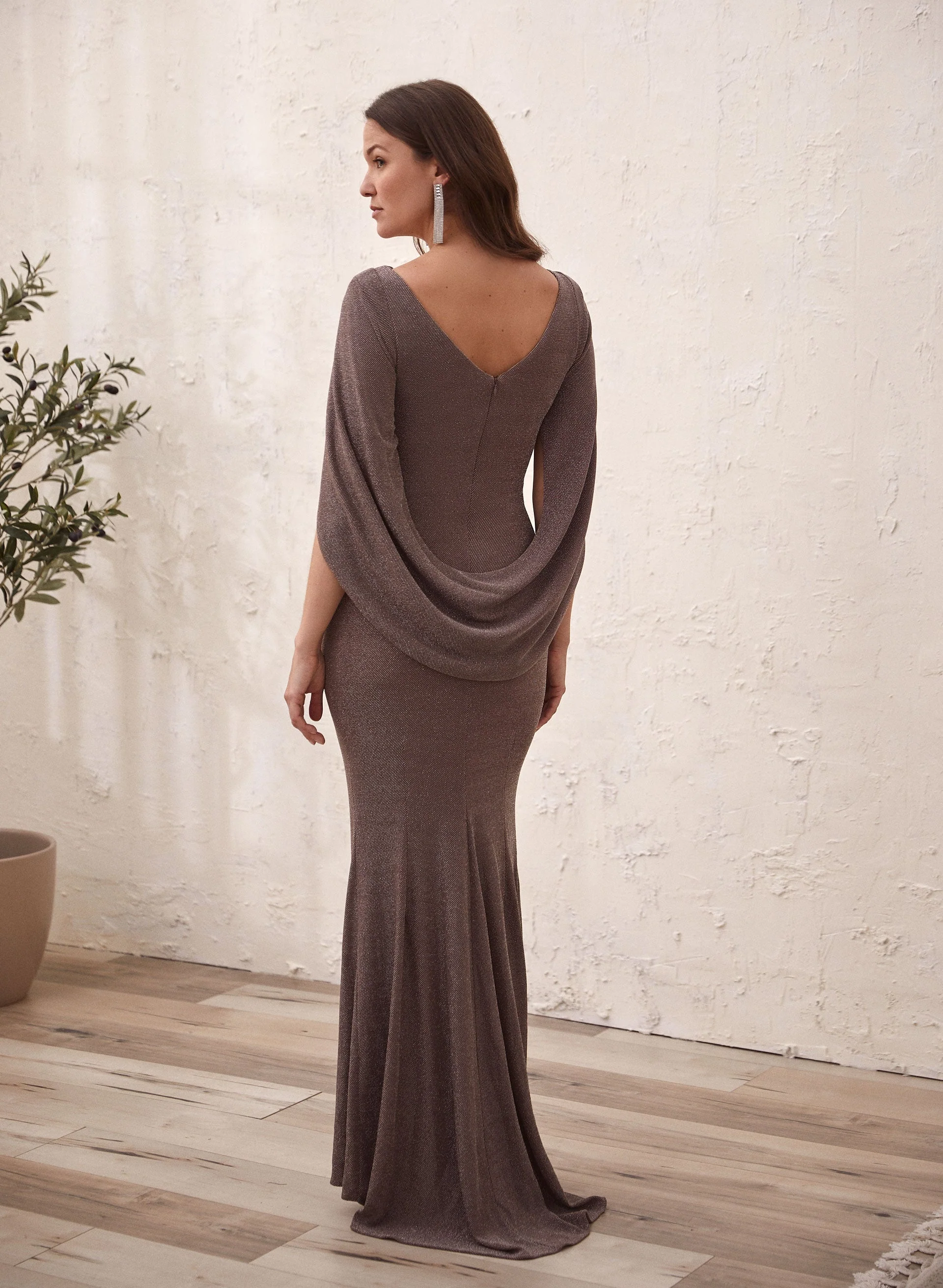 Drape Back Knit Maxi Dress - Image 3