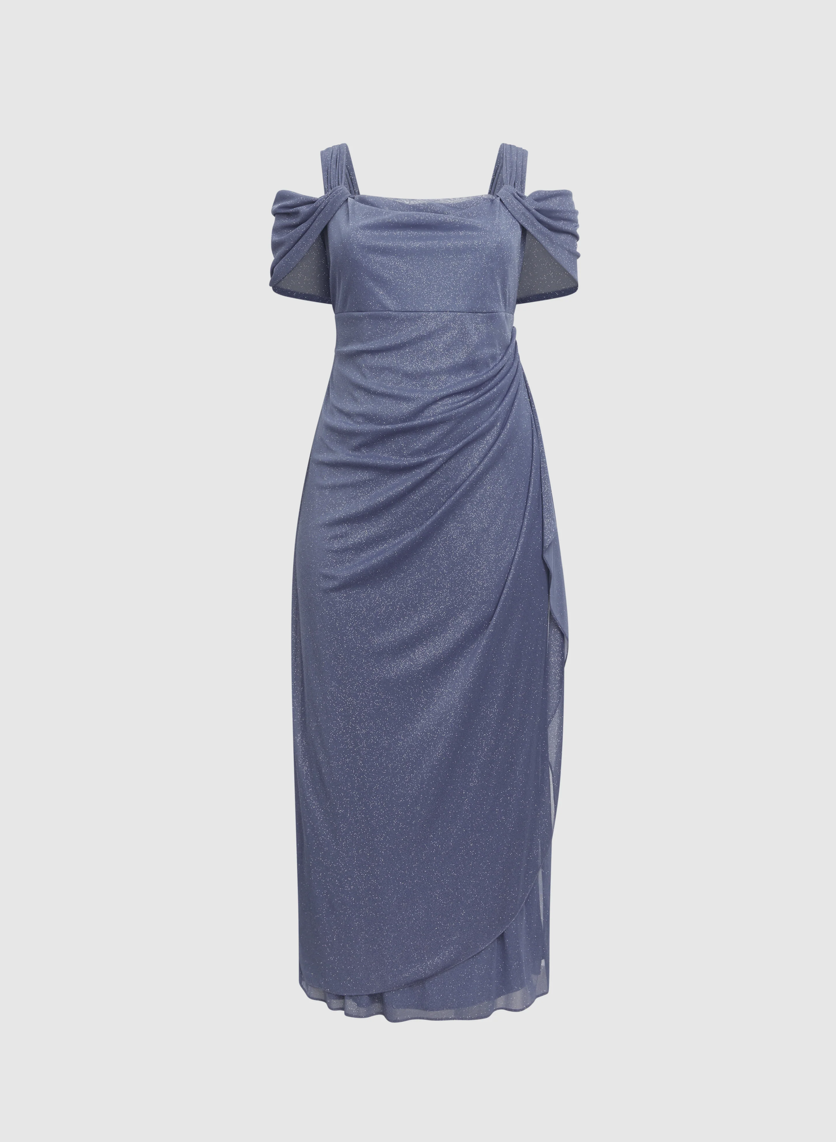 Draped Glitter Dress - Image 6