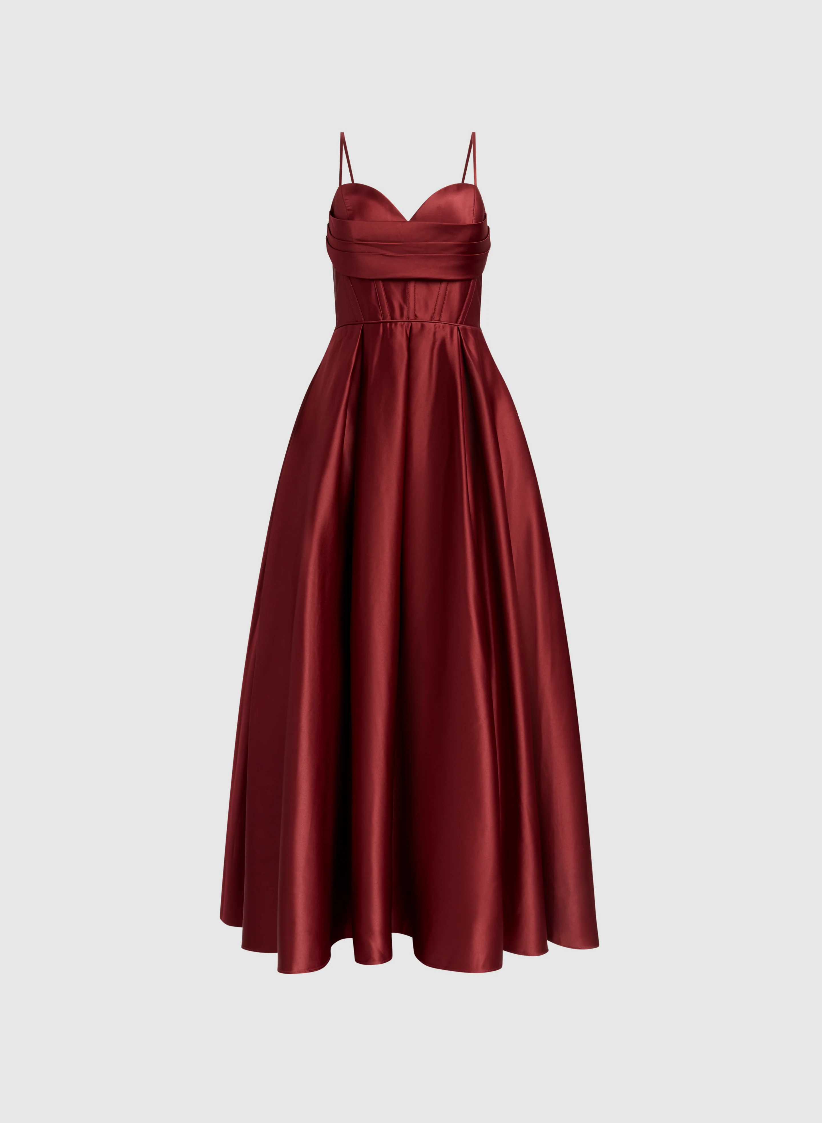 Draped Sweetheart Neck Dress - Image 5