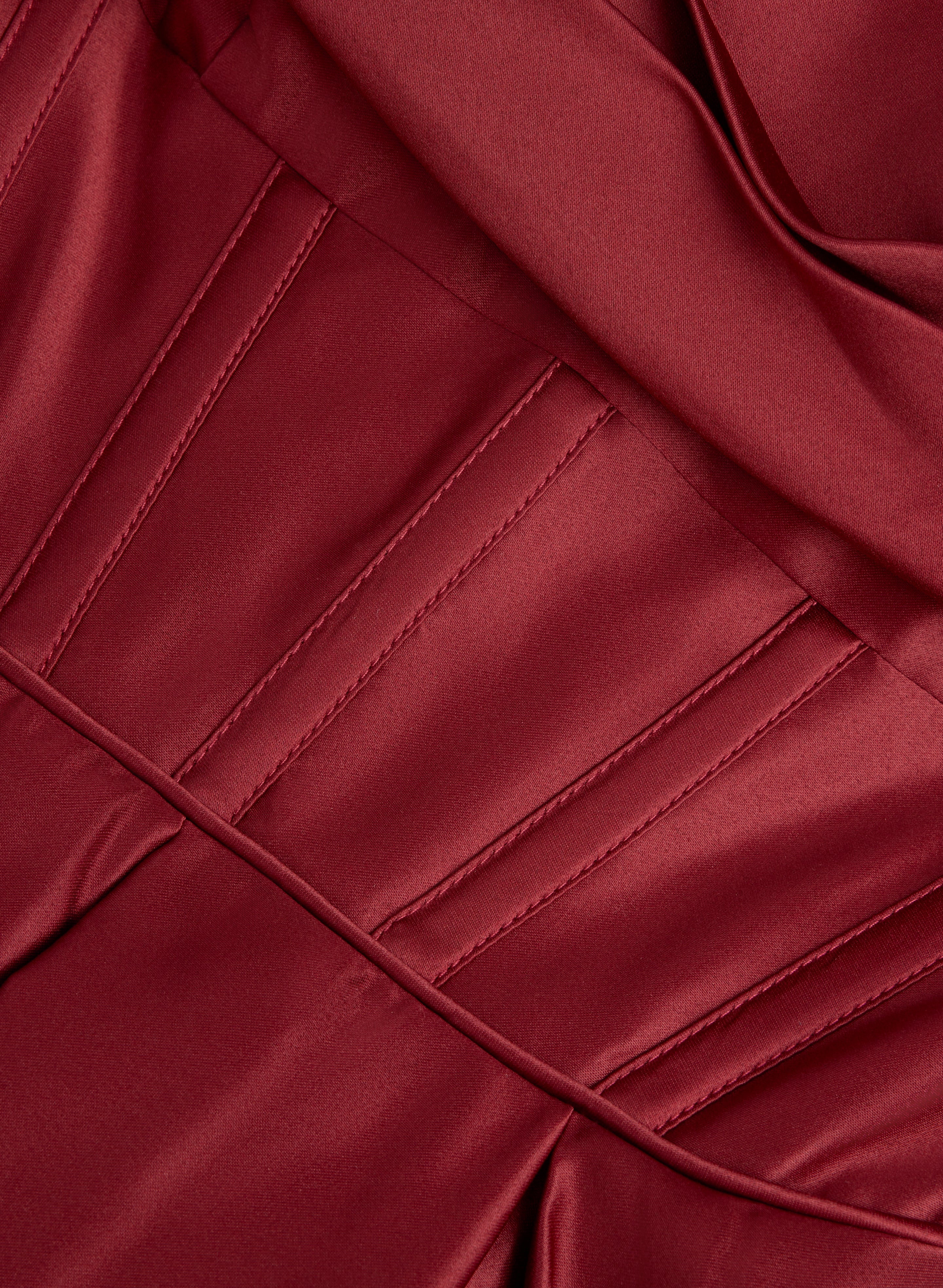 Draped Sweetheart Neck Dress - Image 6