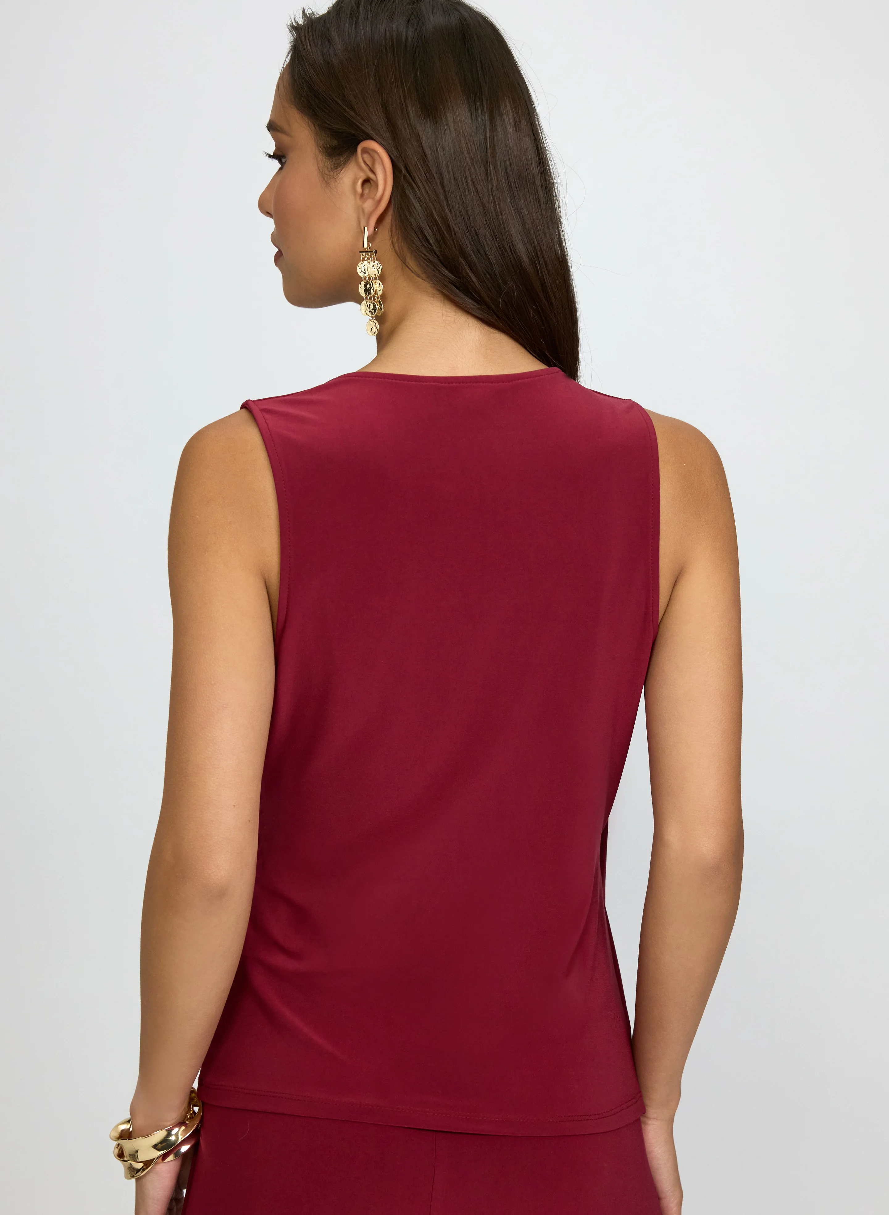 Draped Wrap-Style Top - Image 4