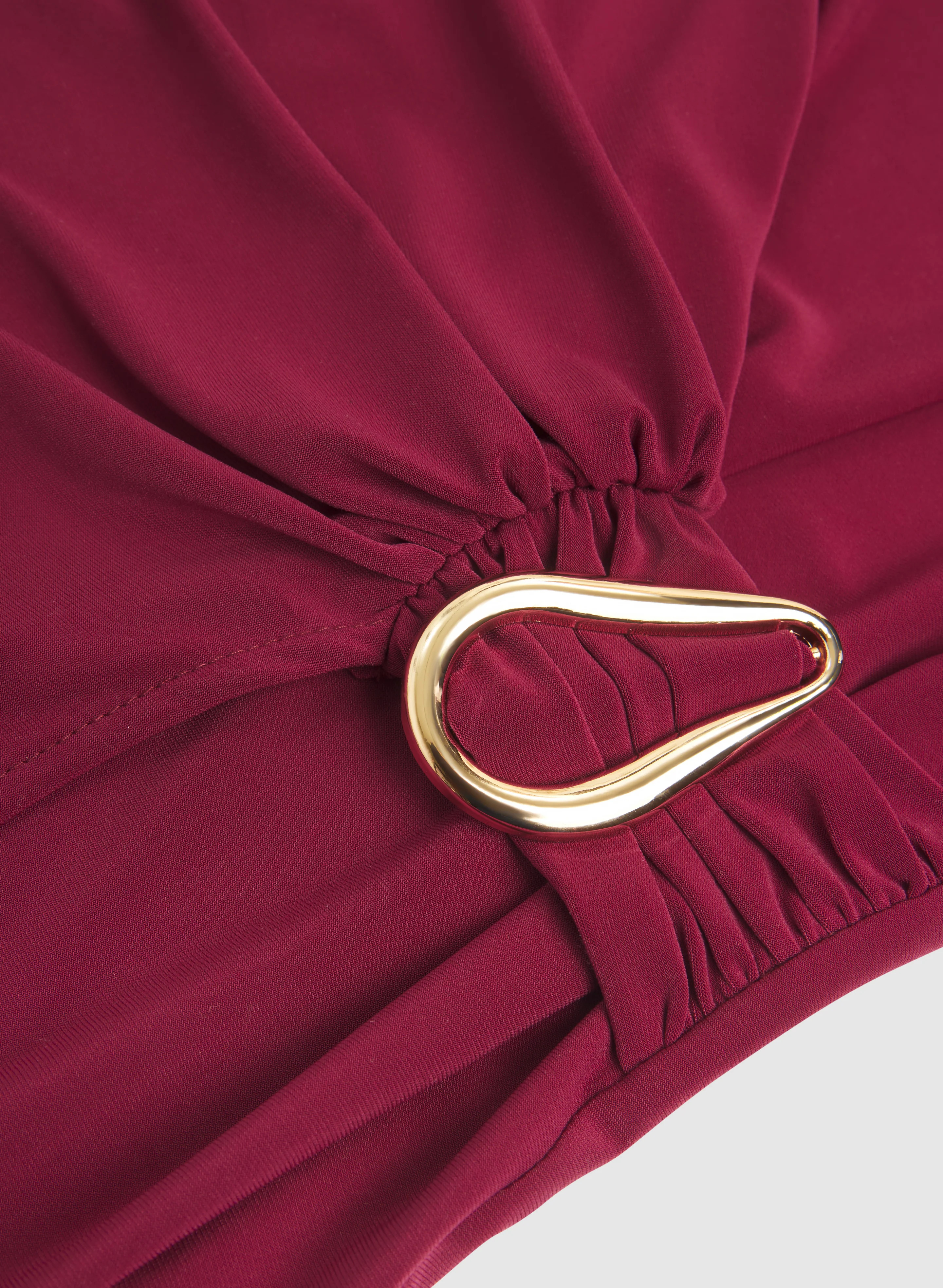 Draped Wrap-Style Top - Image 7